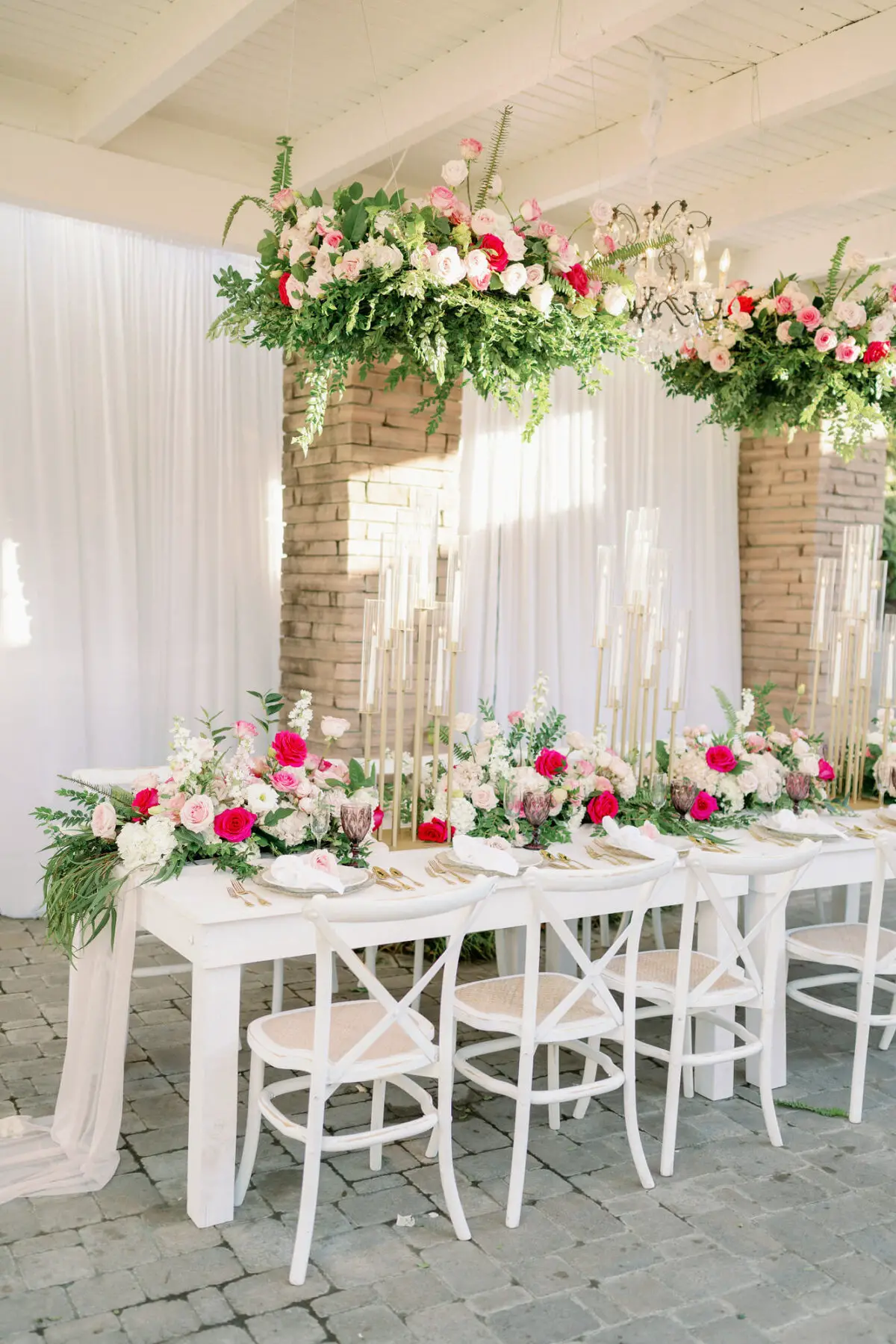 Long wedding table decor - Peony Park Photography