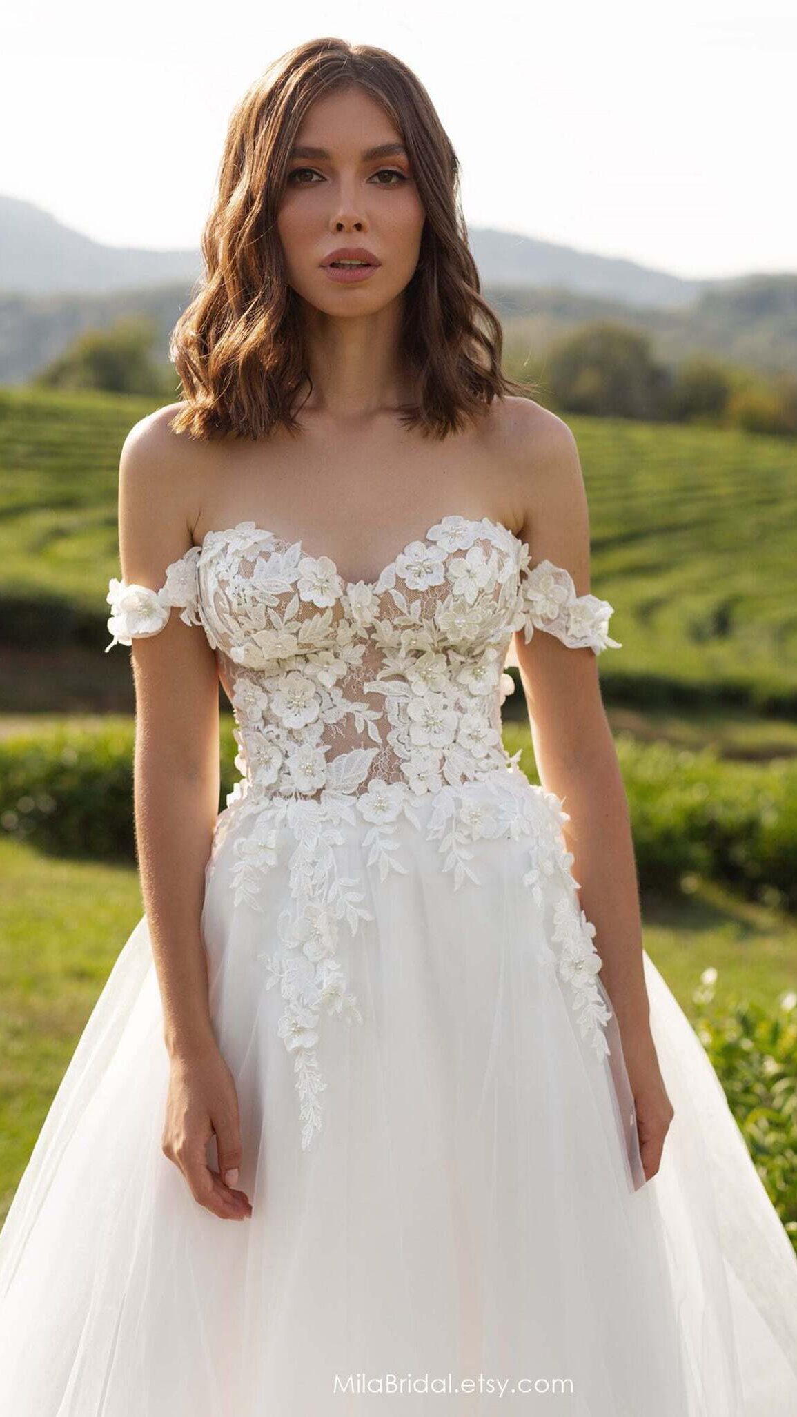 Simple Wedding Dresses by Mila Bridal - Diana