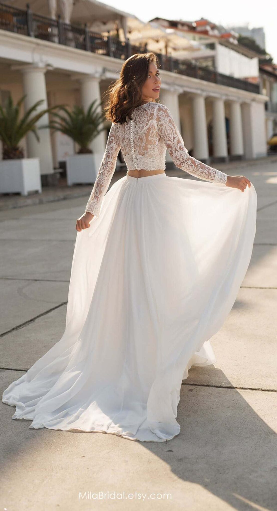 For the Effortless Romantic: Simple Wedding Dresses by Mila Bridal