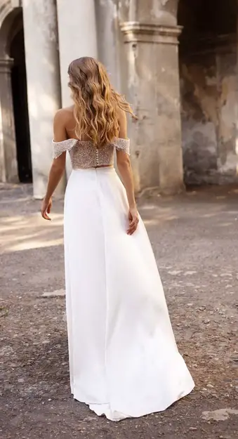 For the Effortless Romantic Simple Wedding Dresses by Mila Bridal