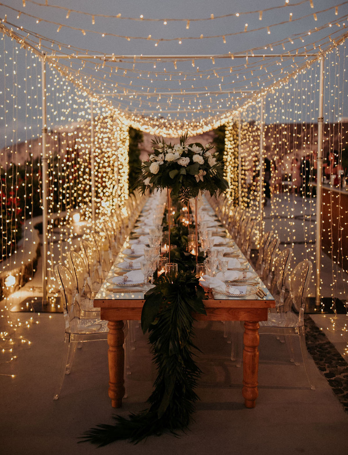 Fairy Lights Wedding Decor - Photography: White On Black