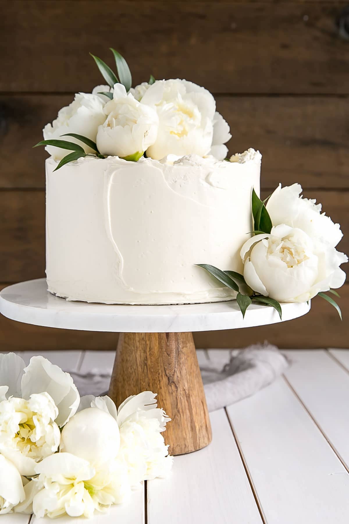 One Layer Wedding Cake