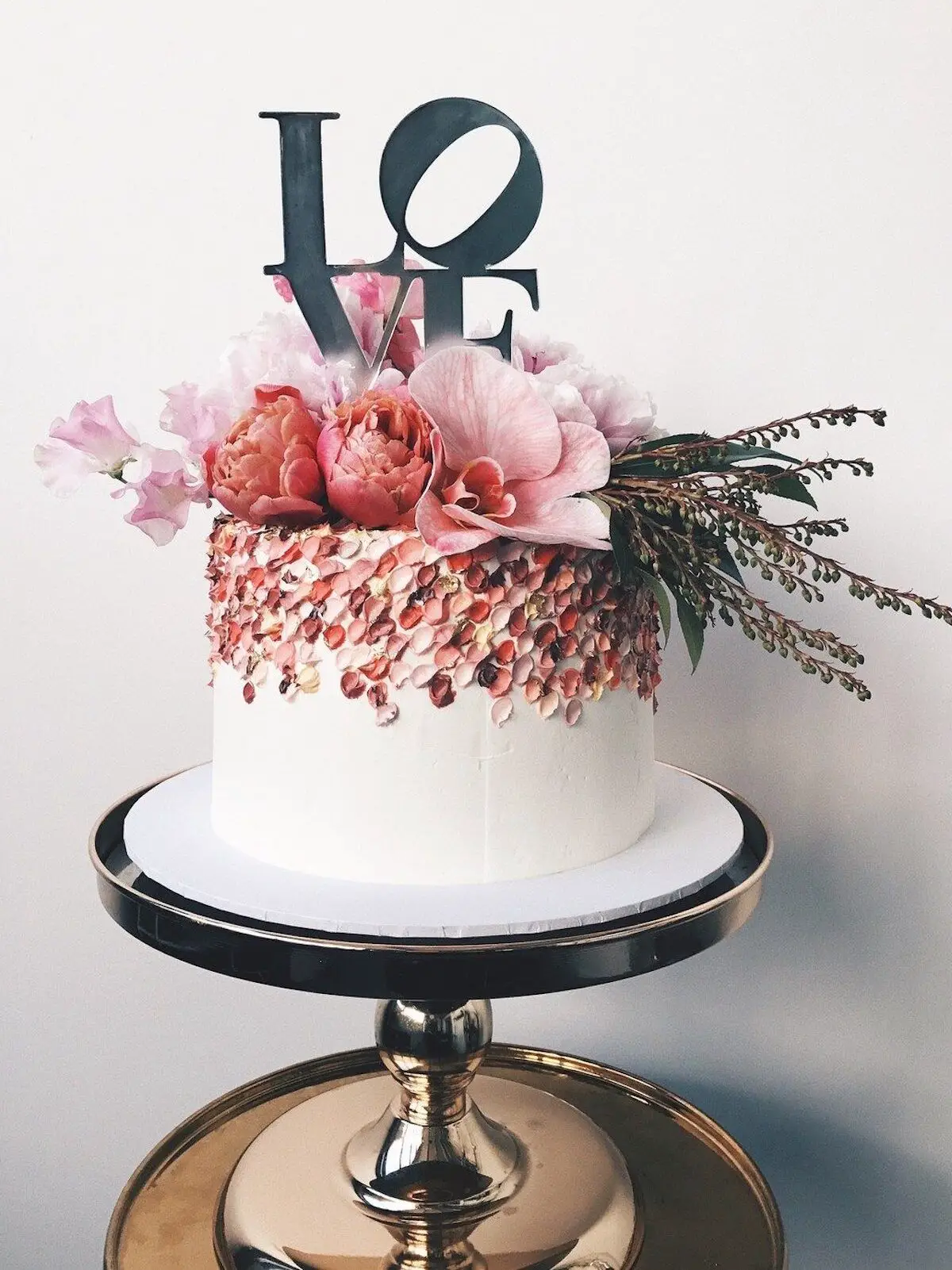 One tier small wedding cake - Buttercream Bakery
