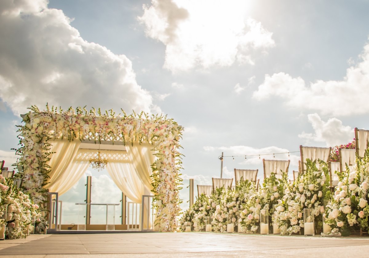 Destination Wedding Playa Del Carmen - El Dorado Resorts sky deck spectacular2