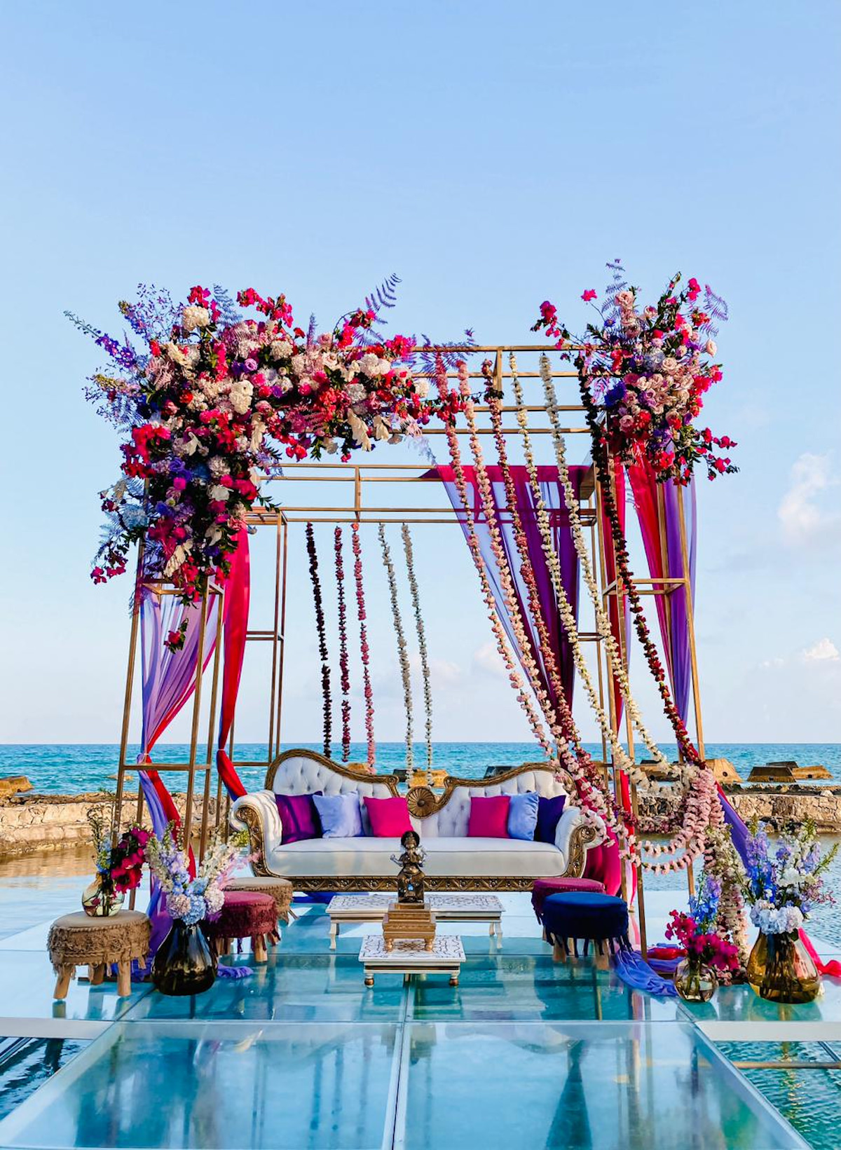 Destination Wedding Riviera Maya - El Dorado Resorts Aqua Terrace ceremony