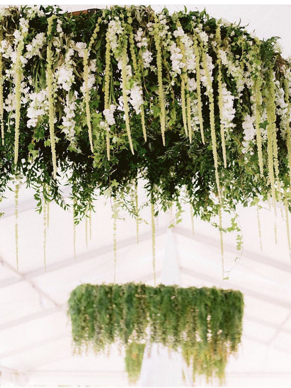 Hanging Wedding Florals - Christopher Plaza - The Bride Candy