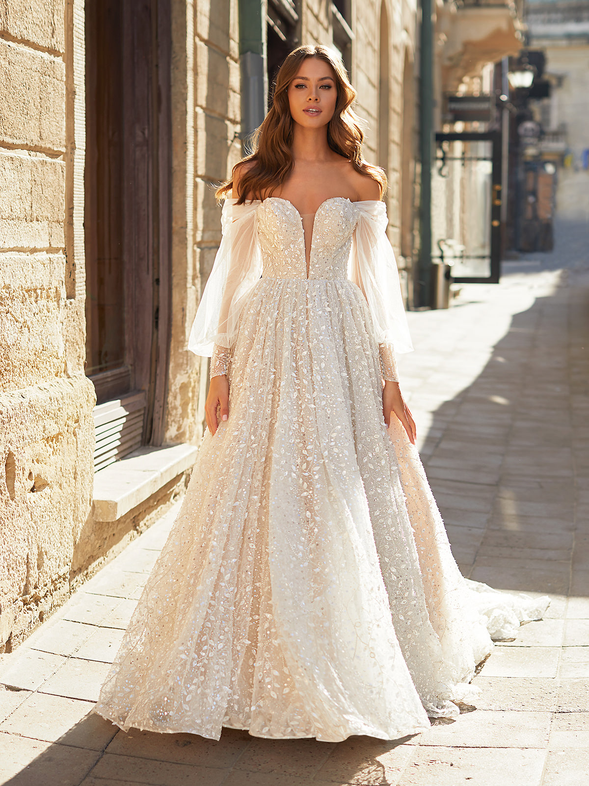 Designer Wedding Dresses by Moonlight Couture 2022 Bridal Collection - H1482