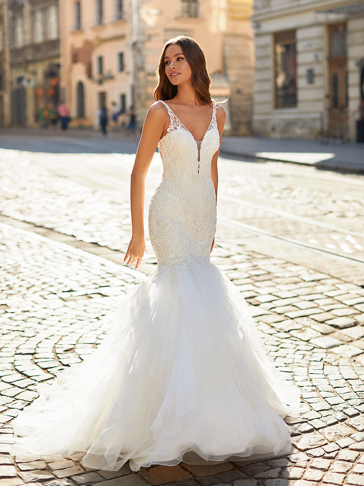 Designer Wedding Dresses by Moonlight Couture 2022 Bridal Collection - H1486