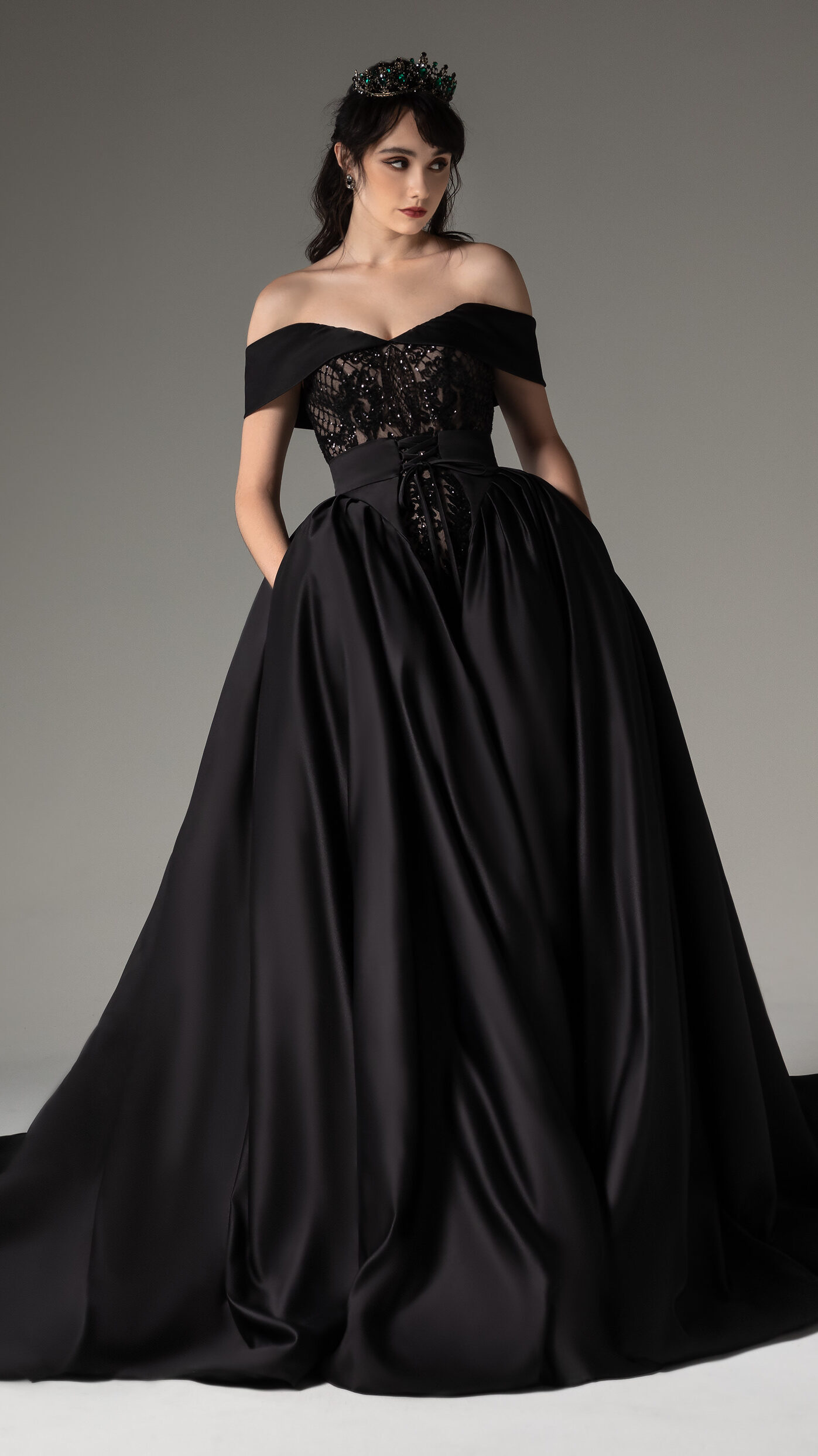 Black Wedding Dresses by Cocomelody 2022 -CW2513 | CATALINA