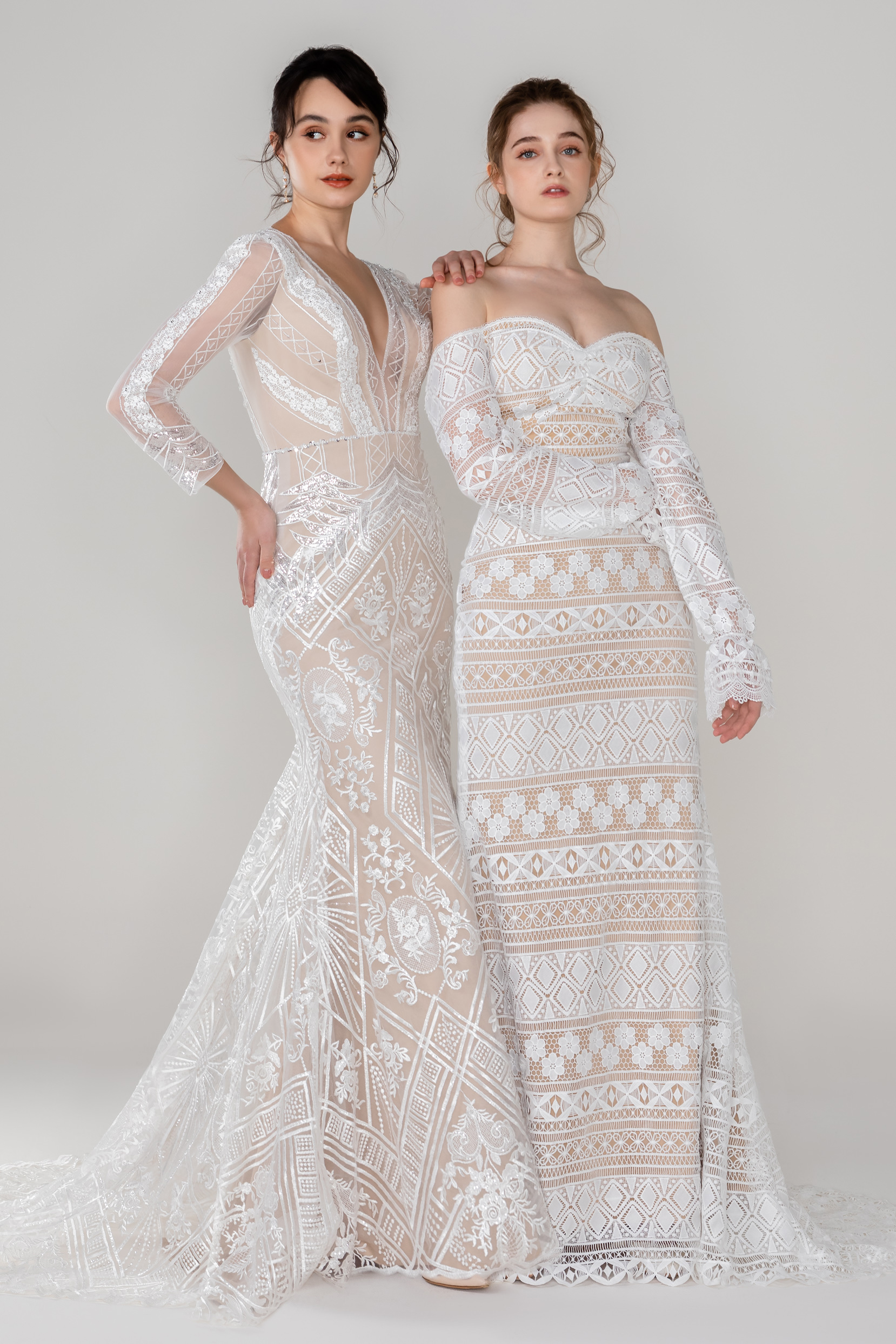 Boho Wedding Dresses by Cocomelody -CW2532 | AUDREY + CW2530 | ALORA