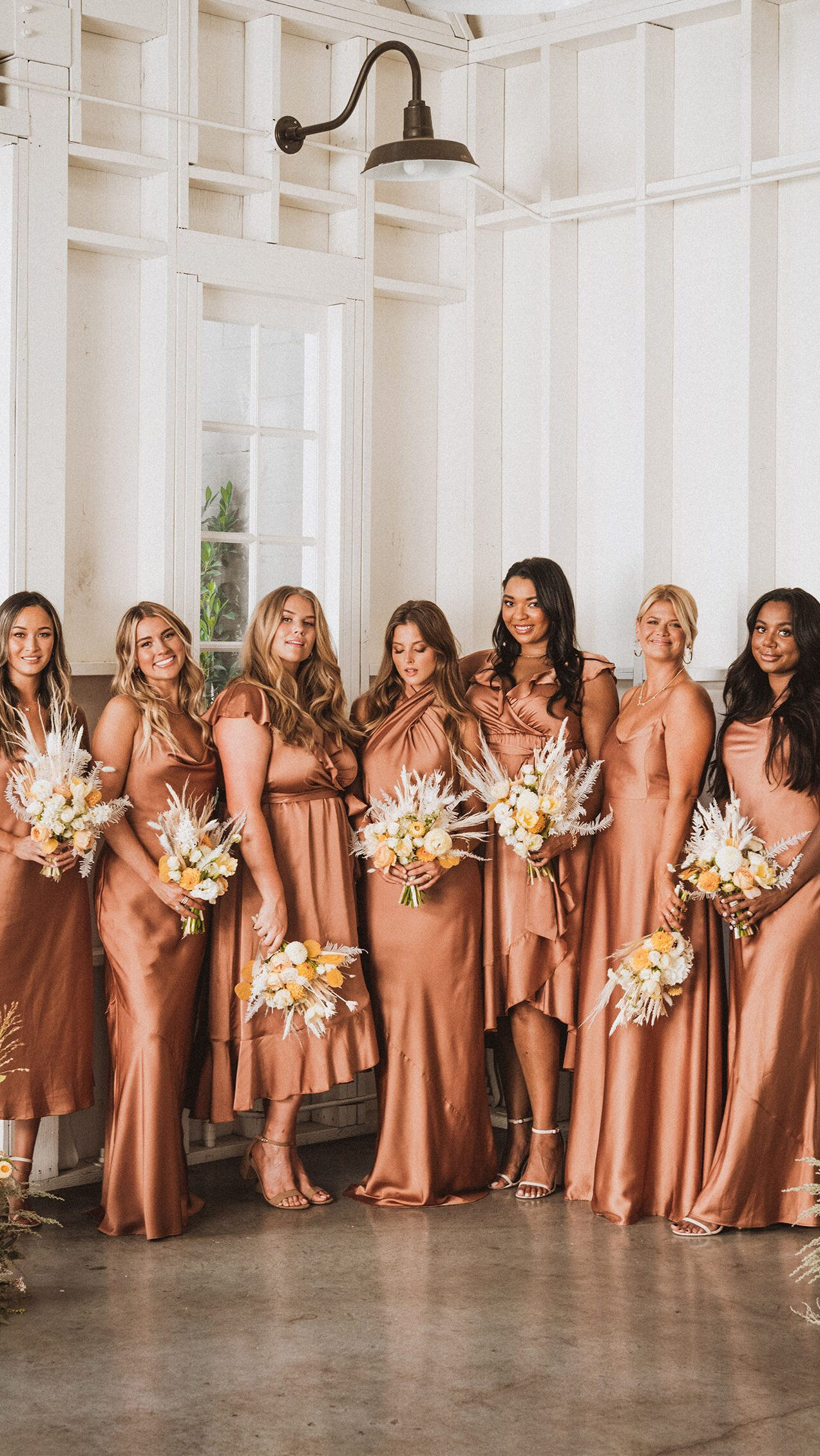 Bronze Copper Bridesmaid Dresses - fall wedding colors - Show Me Your Mumu