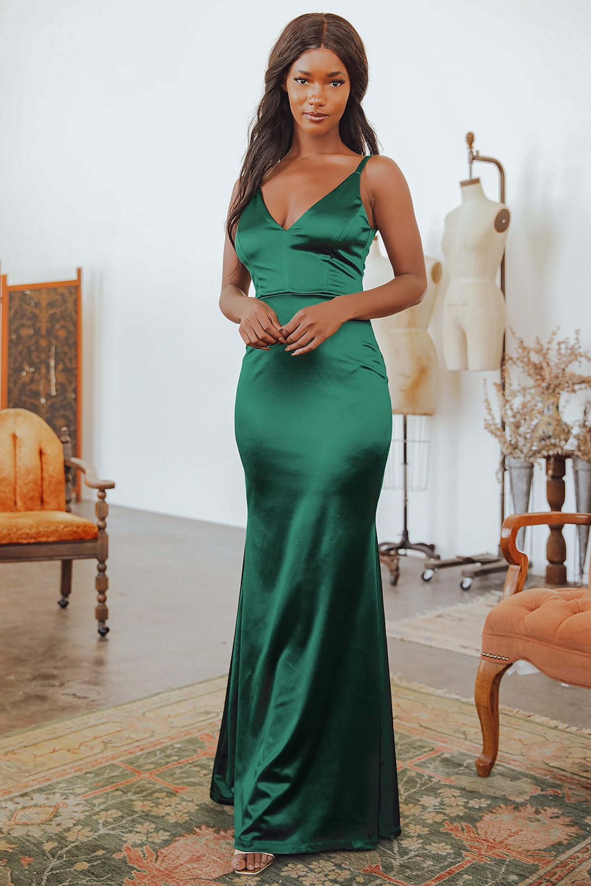Emerald Green bridesmaid dress - fall wedding colors - Lulu's