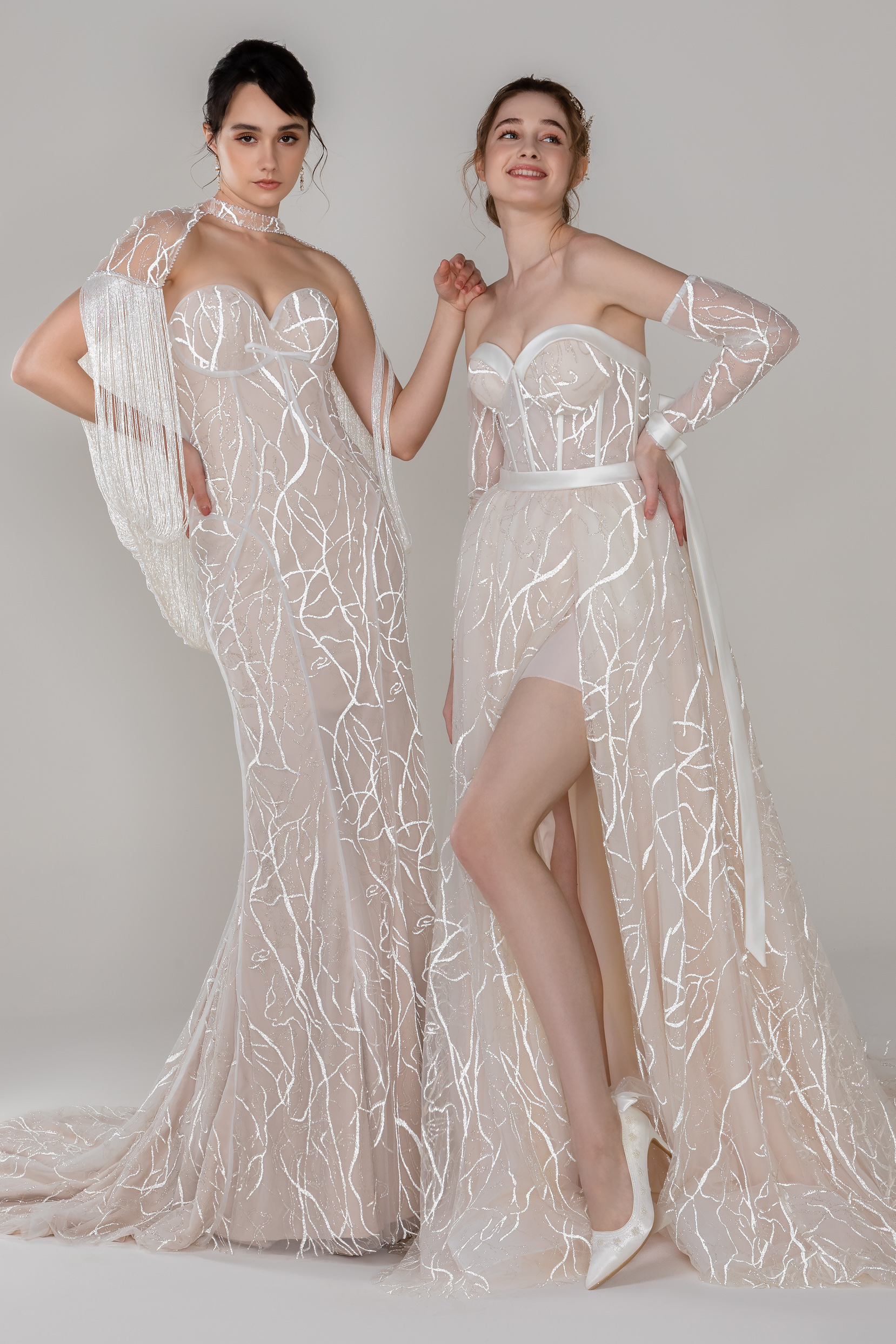 Sparkly Wedding Dresses by Cocomelody 2022 - CW2495 | ARIELLA and CW2494 | AILEEN