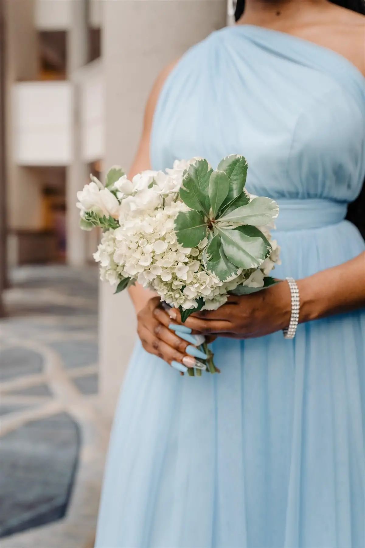 Bridesmaid white bouquet - Tunji Studio Photography