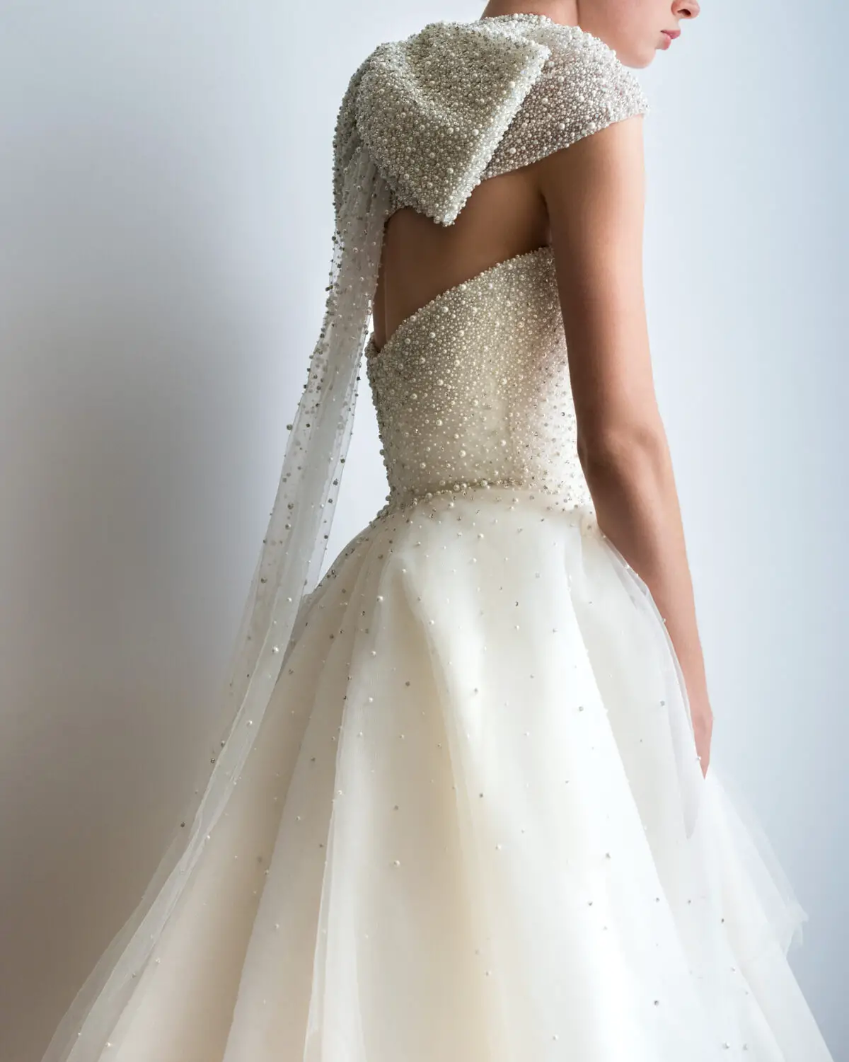 2022 Wedding Dress Trends Pearl Bridal Gown by Allison Webb