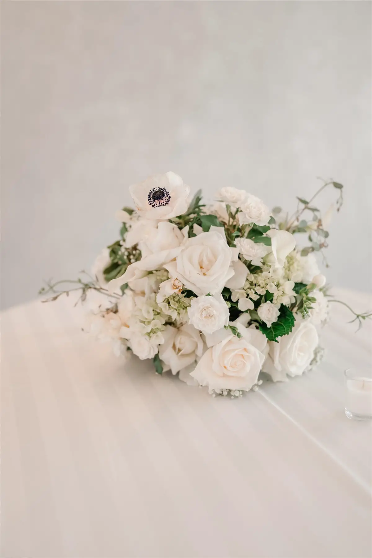 White winter wedding bouquet - Tunji Studio Photography