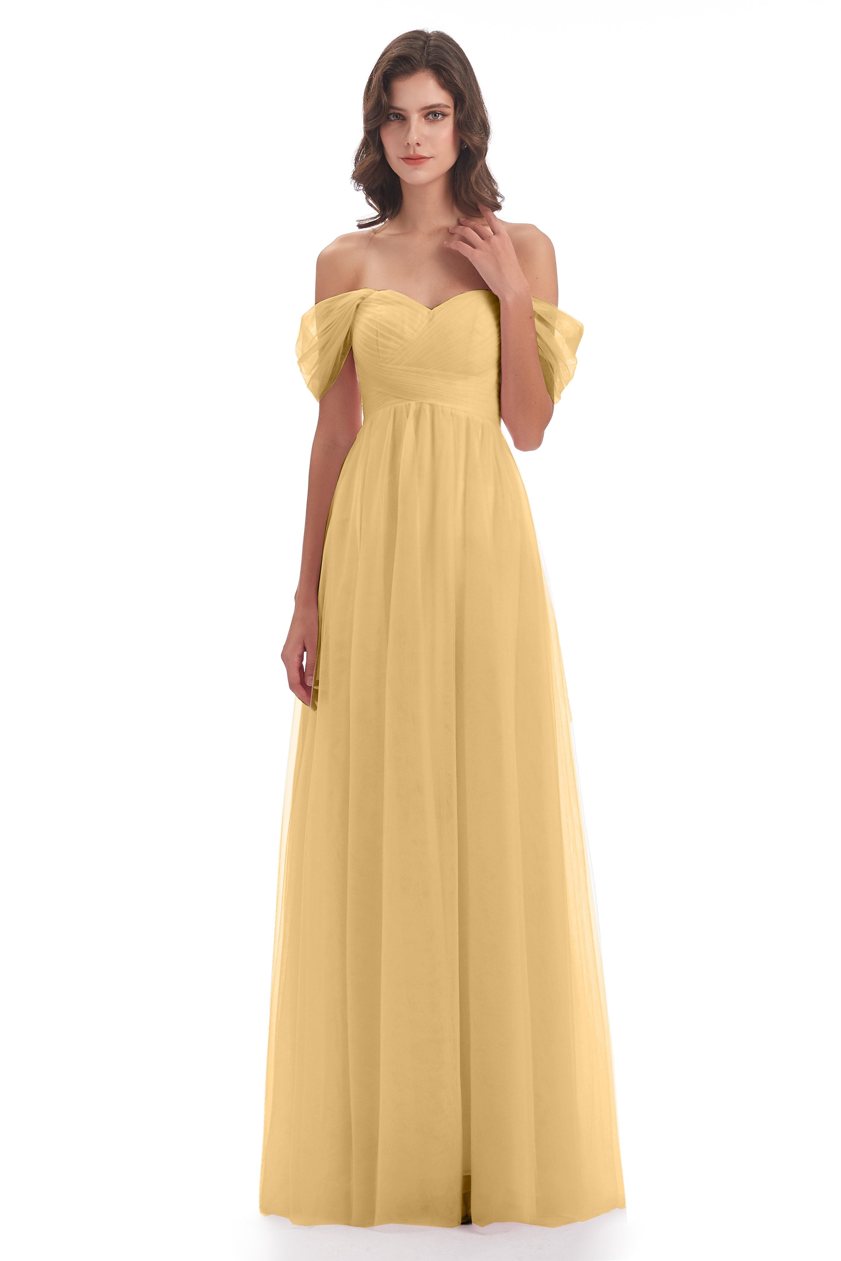 Aria Gold Bridesmaid Dress by Ciccinia