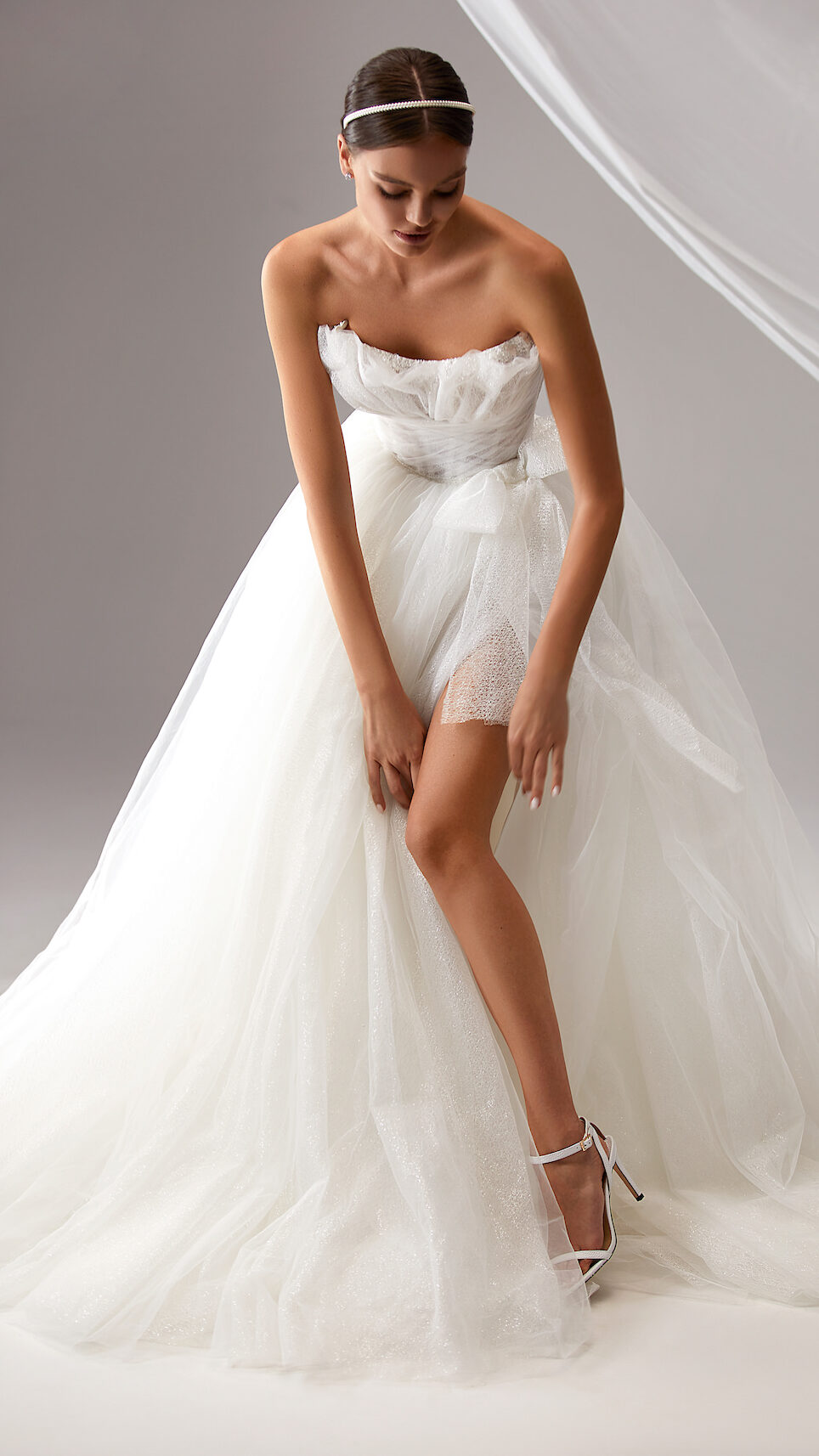 Ball Gown Wedding Dress by Milla Nova - Gloria White Lace
