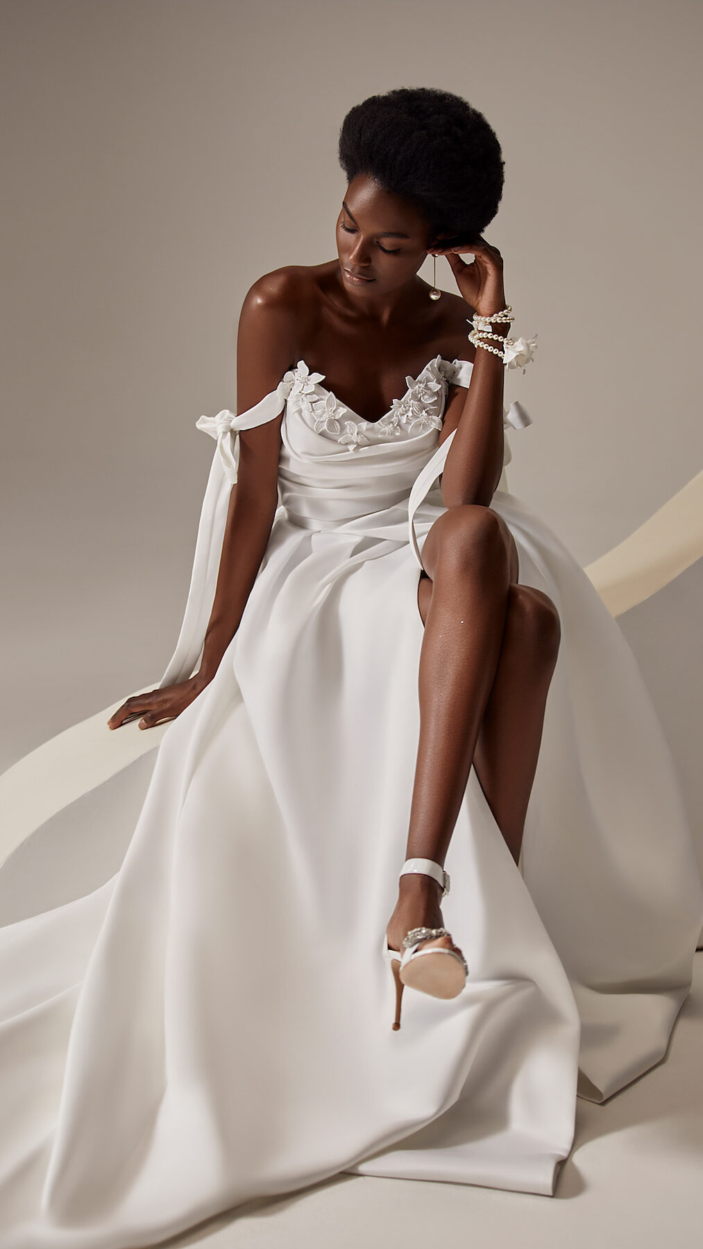 Ball gown Wedding Dress by Milla Nova - Lima white lace