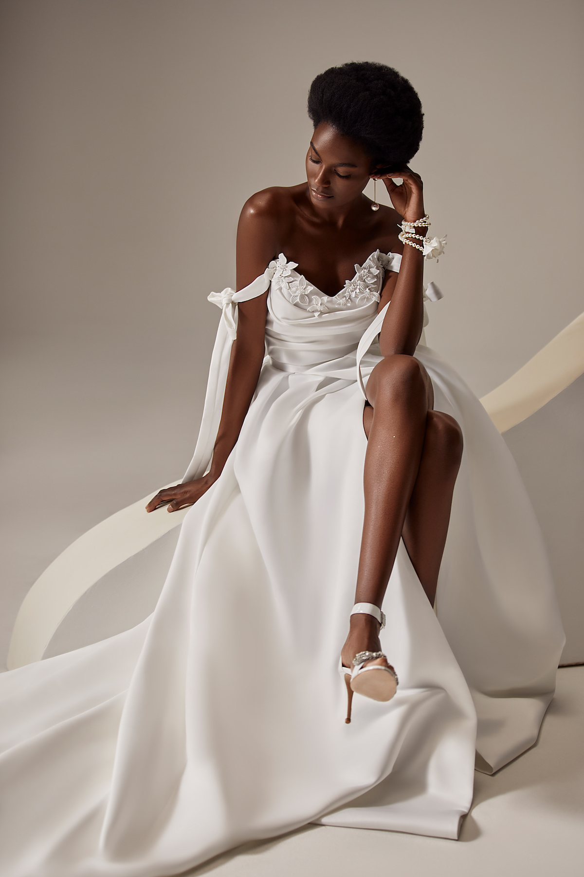 Ball gown Wedding Dress by Milla Nova - Lima white lace