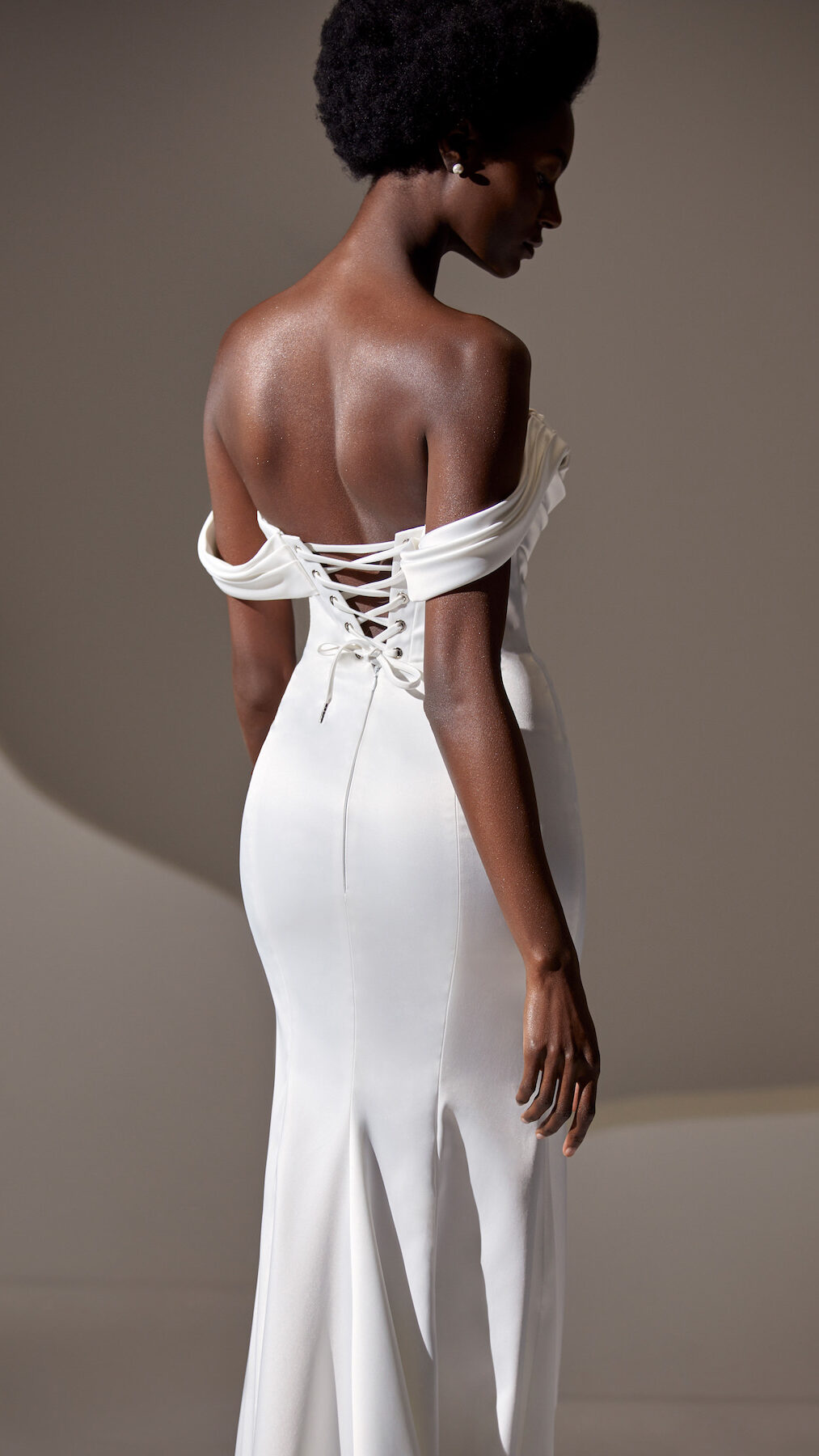 Corset back Wedding Dress by Milla Nova - Rosella white lace
