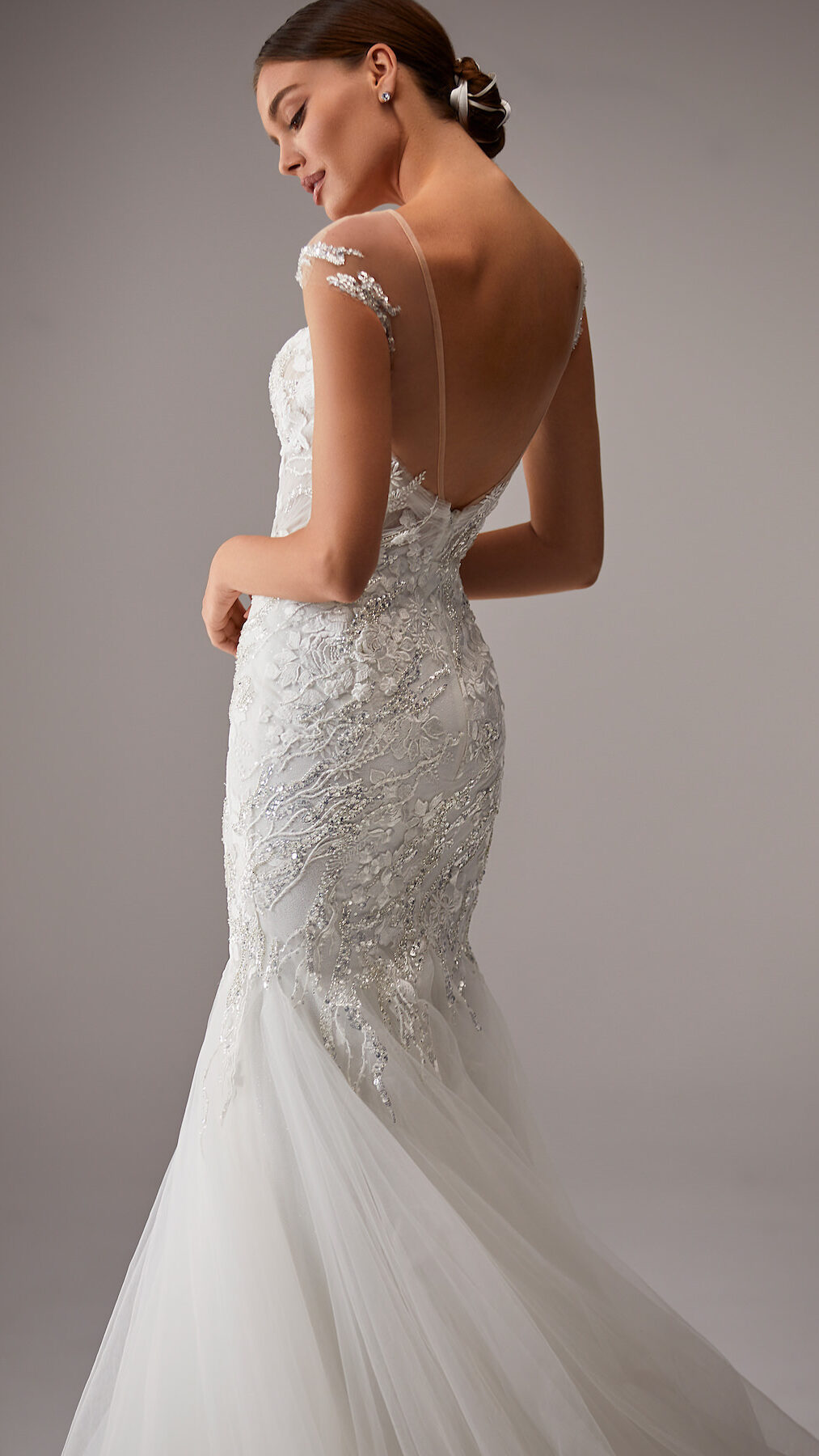 Lace mermaid Wedding Dress by Milla Nova - Adamma White Lace
