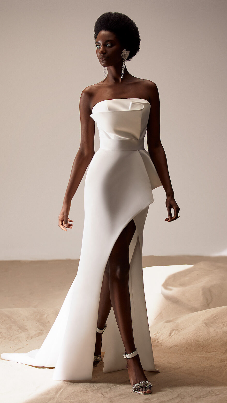 Modern Wedding Dress by Milla Nova - Jamella white lace