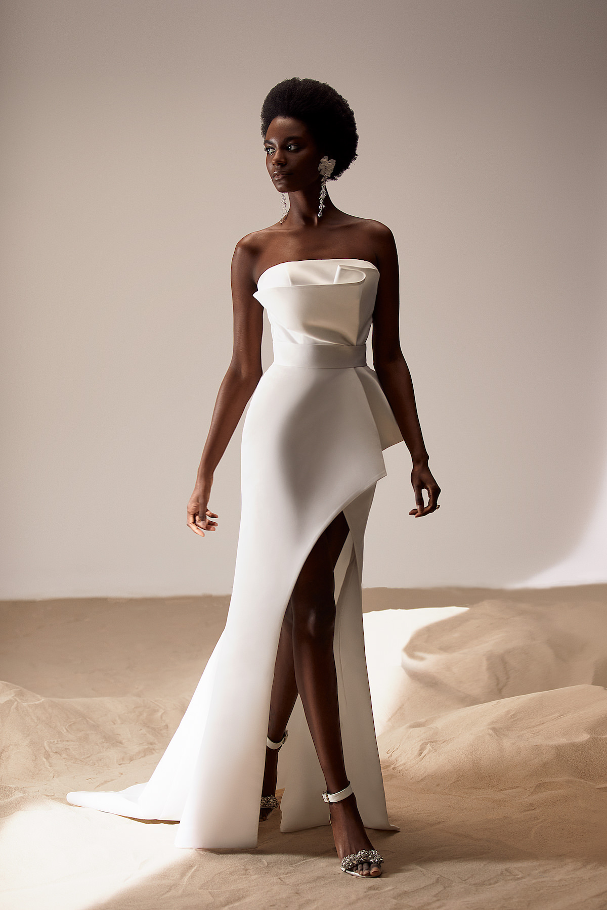Modern Wedding Dress by Milla Nova - Jamella white lace