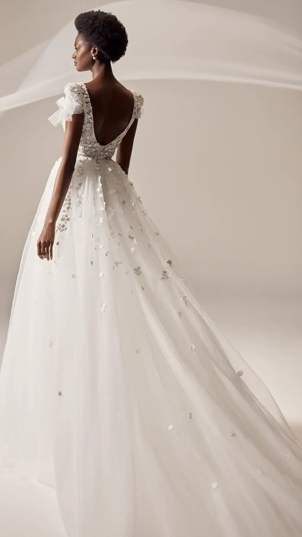 Open back ball gown Wedding Dress by Milla Nova - Kvita white lace