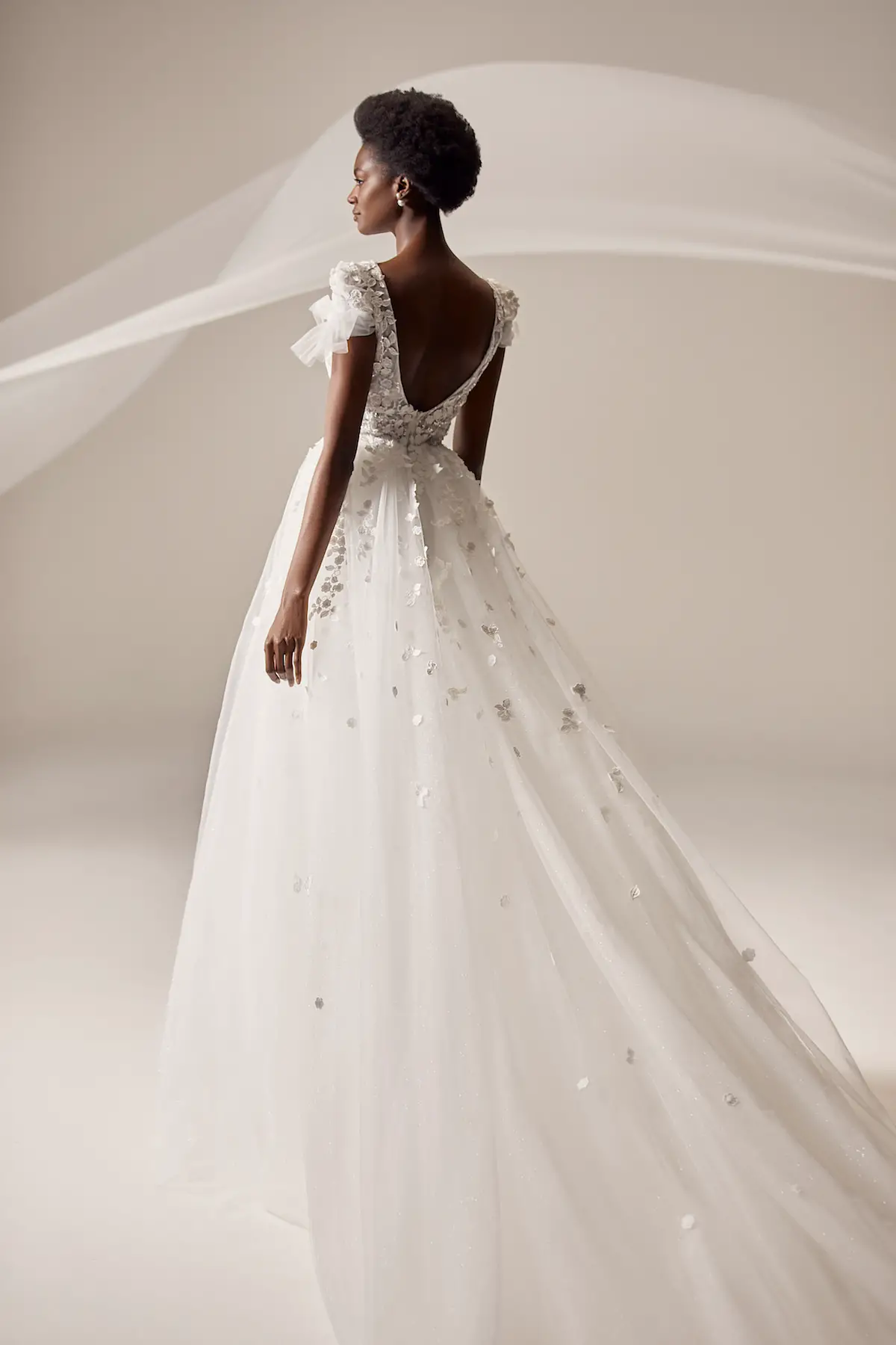 Open back ball gown Wedding Dress by Milla Nova - Kvita white lace