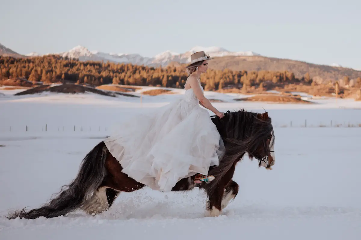 Ranch winter wedding - Lauren Finch Photography