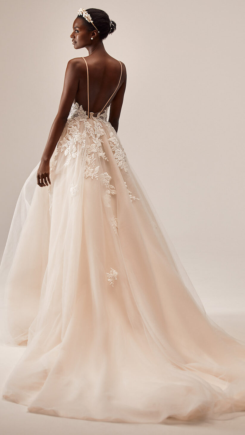 Romantic ball gown Wedding Dress by Milla Nova - Carolina white lace