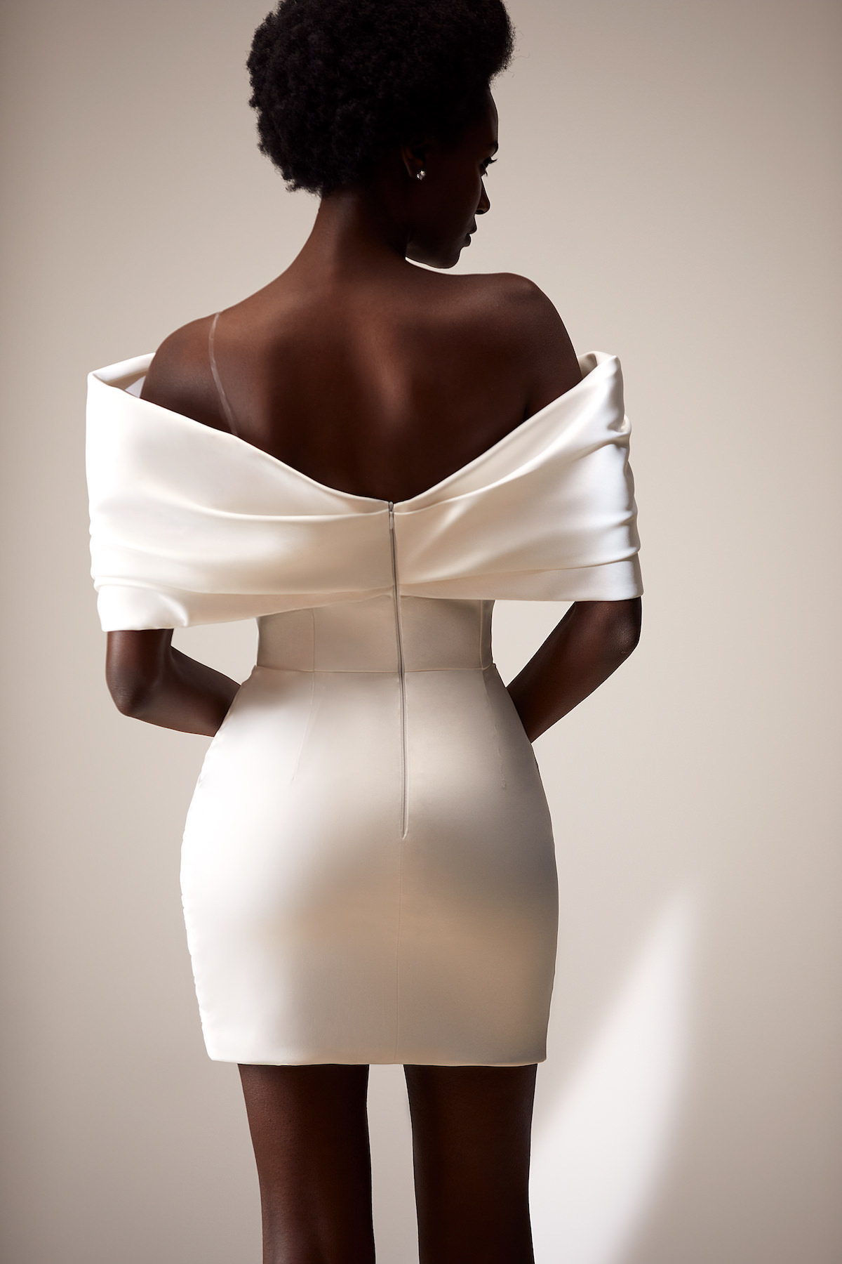 Short simple Wedding Dress by Milla Nova - Brielle white lace