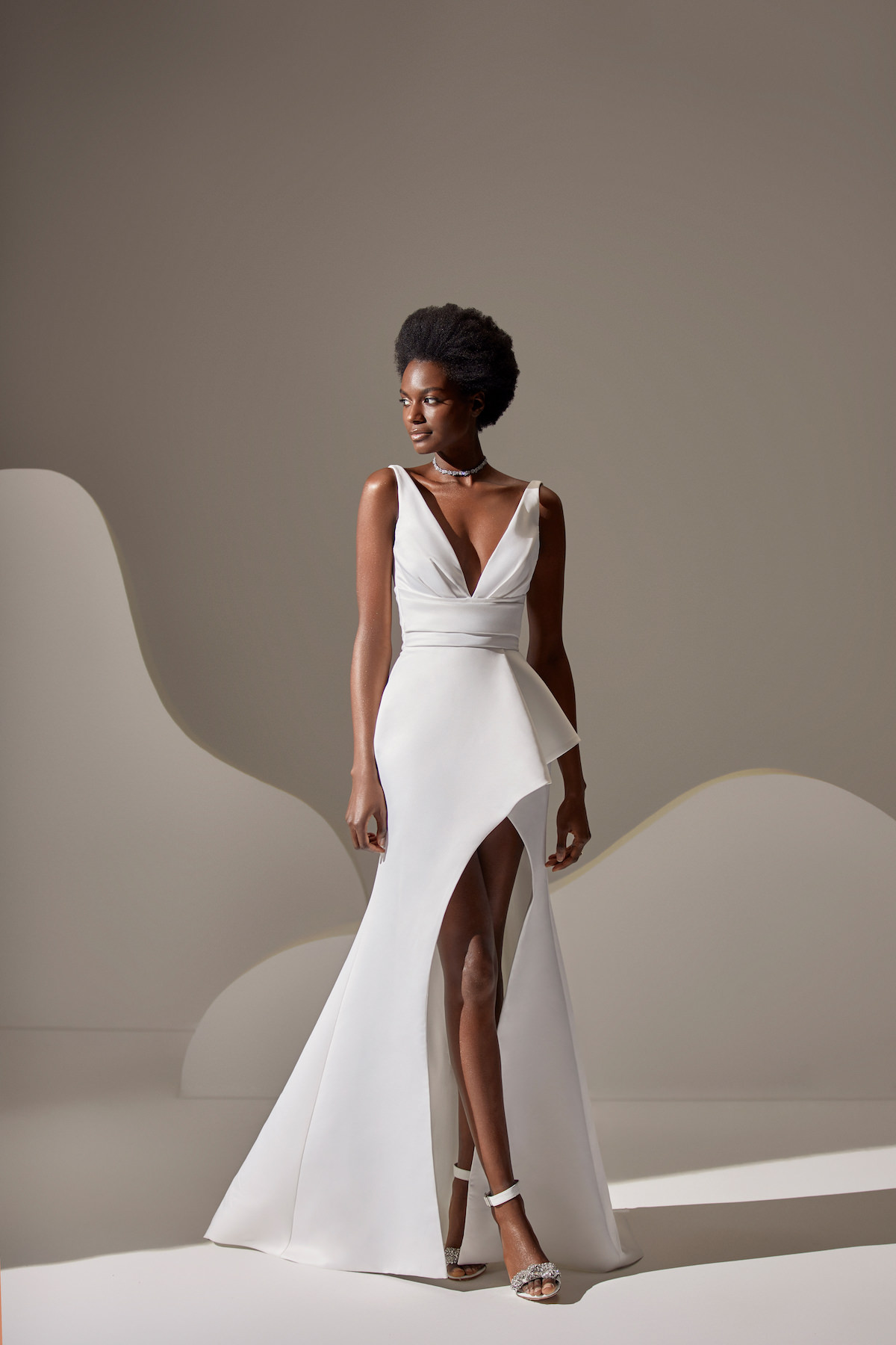 Simple Wedding Dress by Milla Nova - Uma white lace