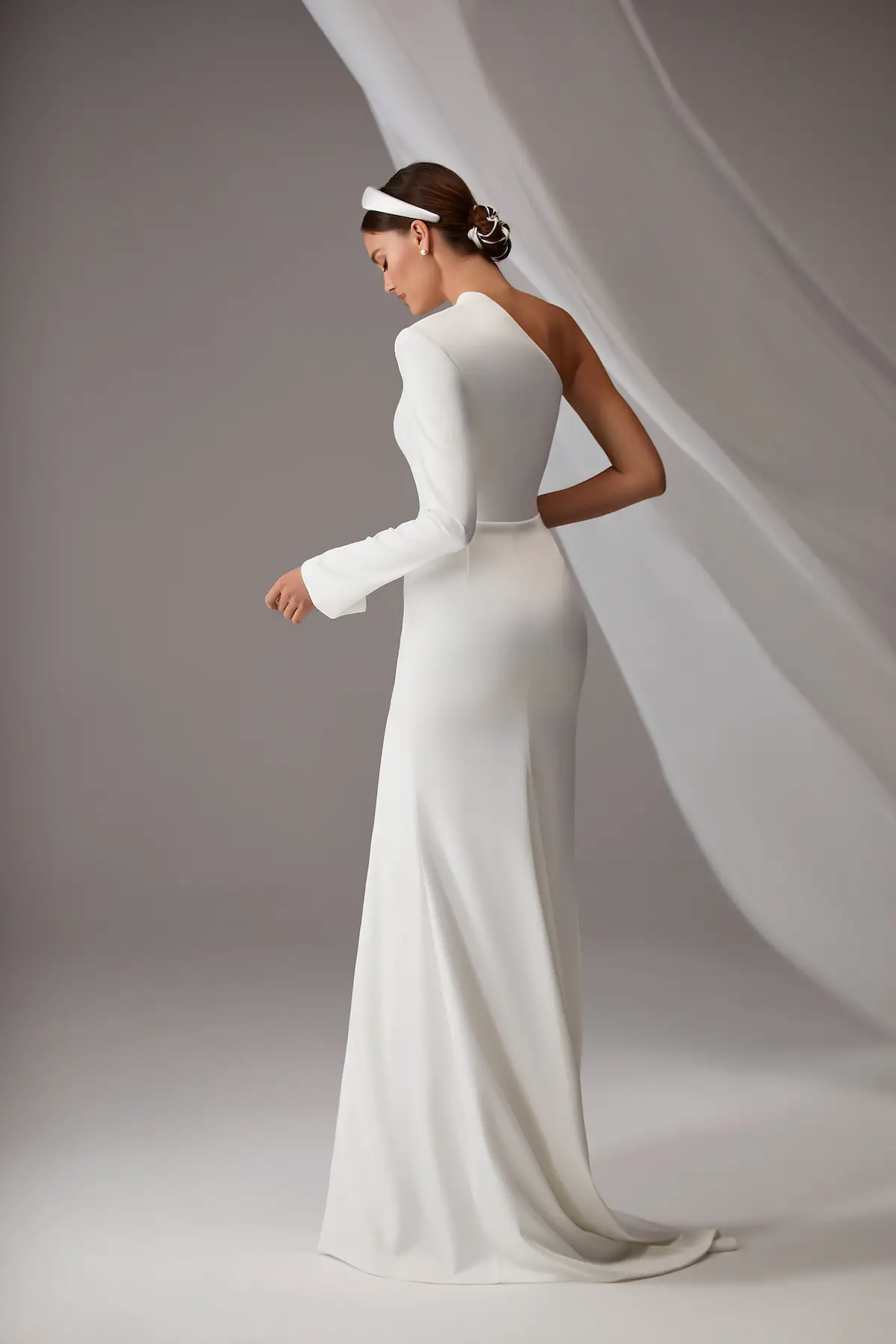 Simple Wedding Dress by Milla Nova - Zendaya White