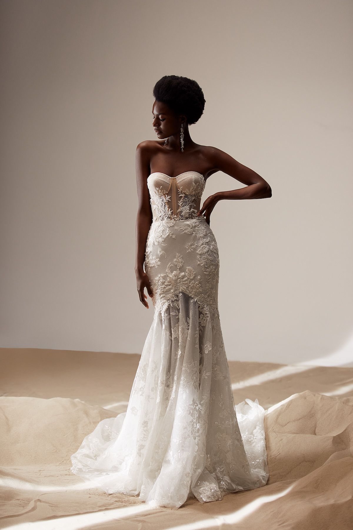 Wedding Dress Trends by Milla Nova - Alla white lace 34615