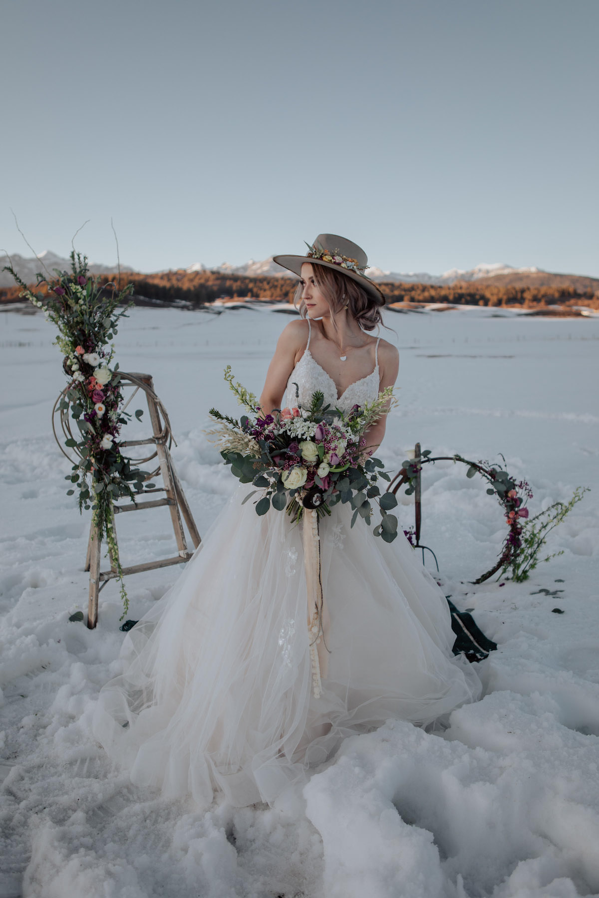Winter boho wedding ideas - Lauren Finch Photography