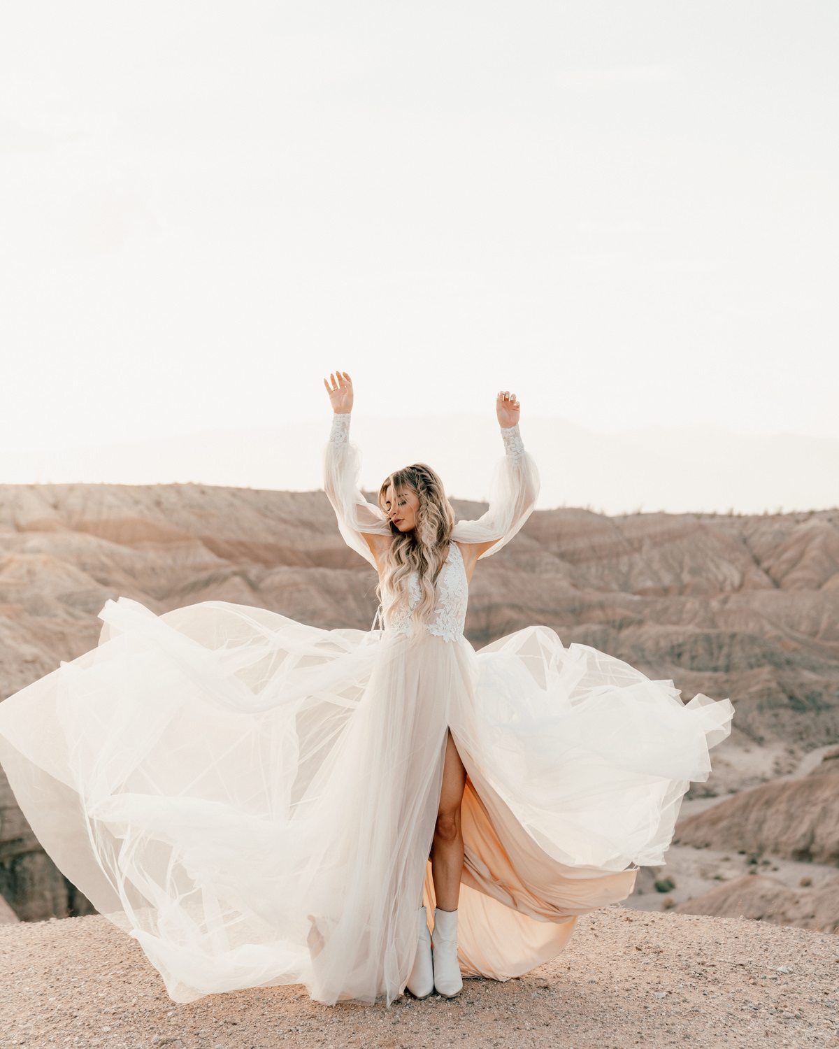 Bohemian Long Sleeves A-line Wedding Dress by All Who Wander - S21 AWW Flynn