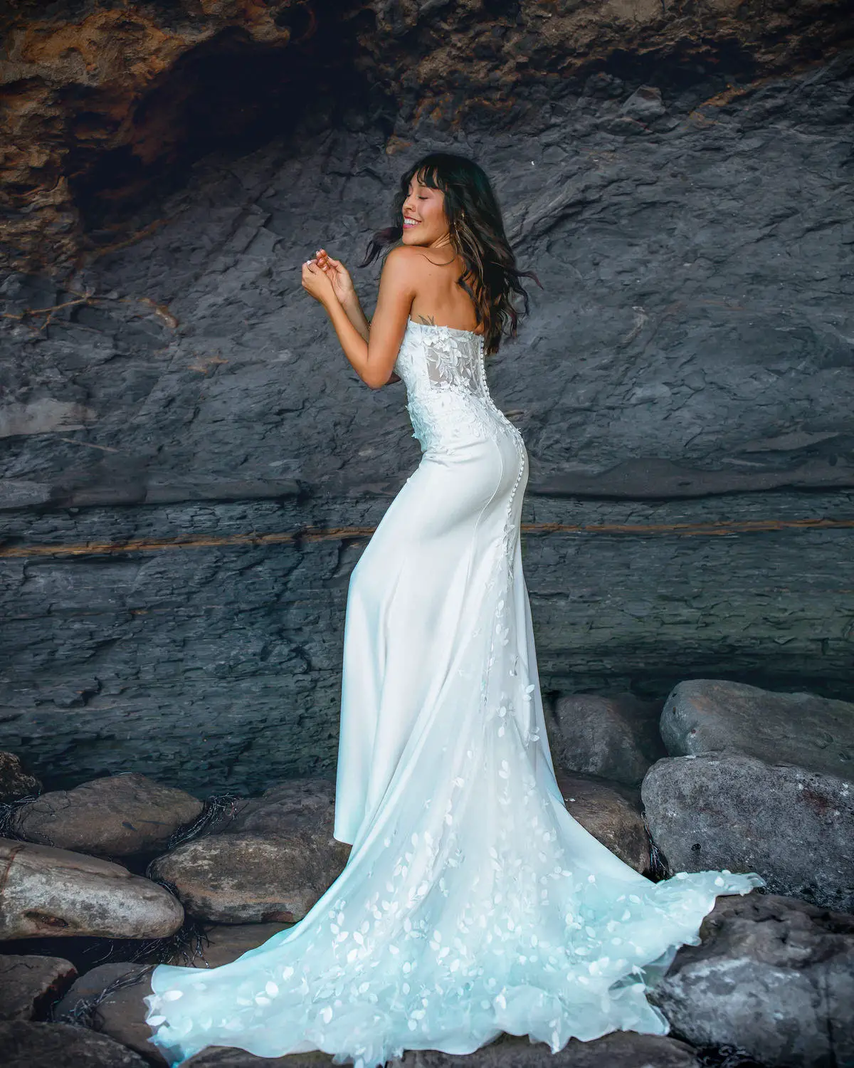 Bohemian Mermaid Wedding Dress by All Who Wander - S21 AWW Briar