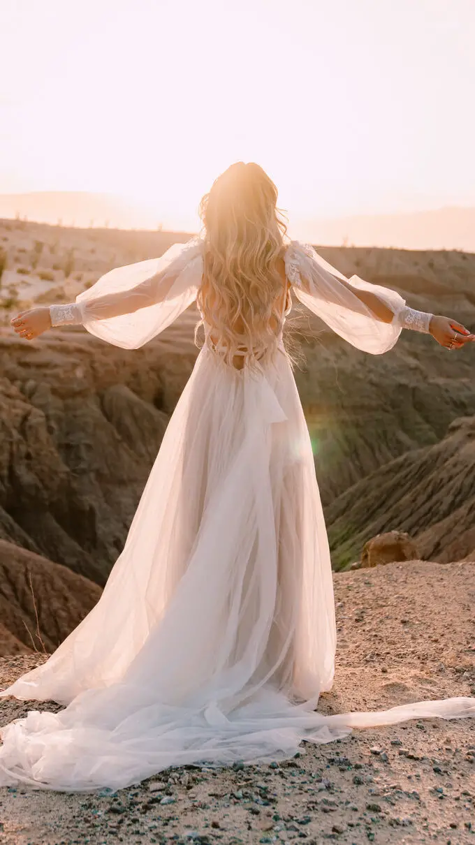 Bohemian Wedding Dress by All Who Wander - S21 AWW Flynn