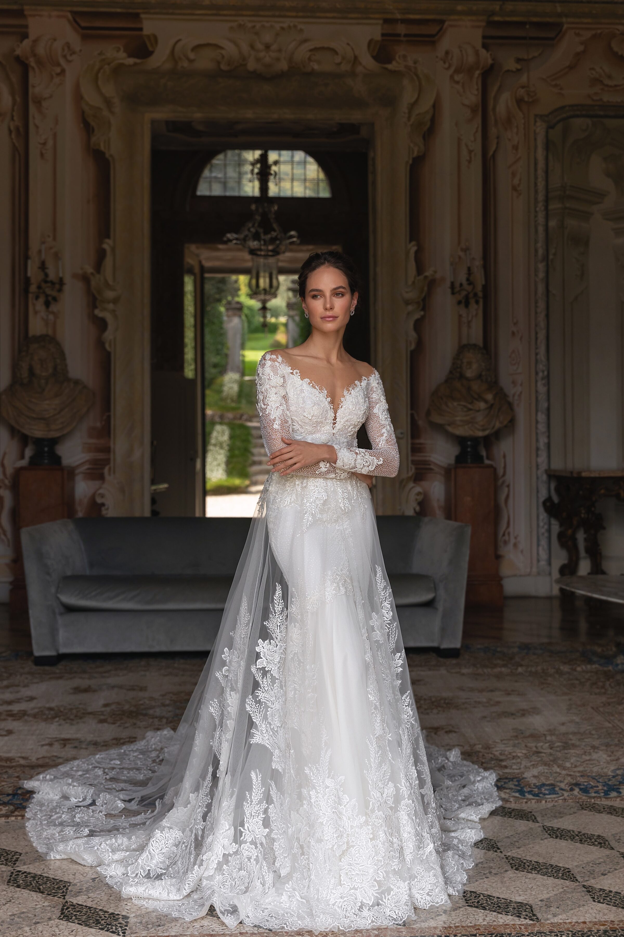 Lace long sleeves wedding dress - Pollardi 2023 - Albertina