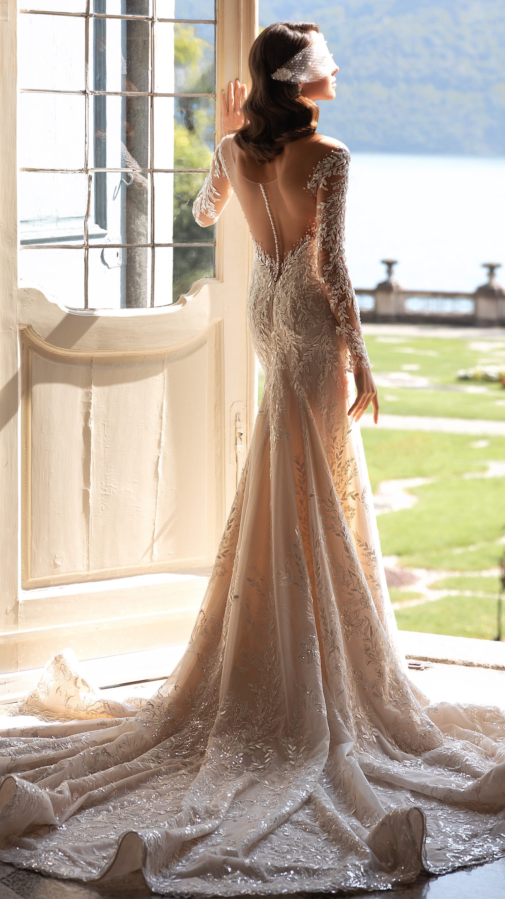 Lace long sleeves wedding dress - Pollardi 2023 - Nereza