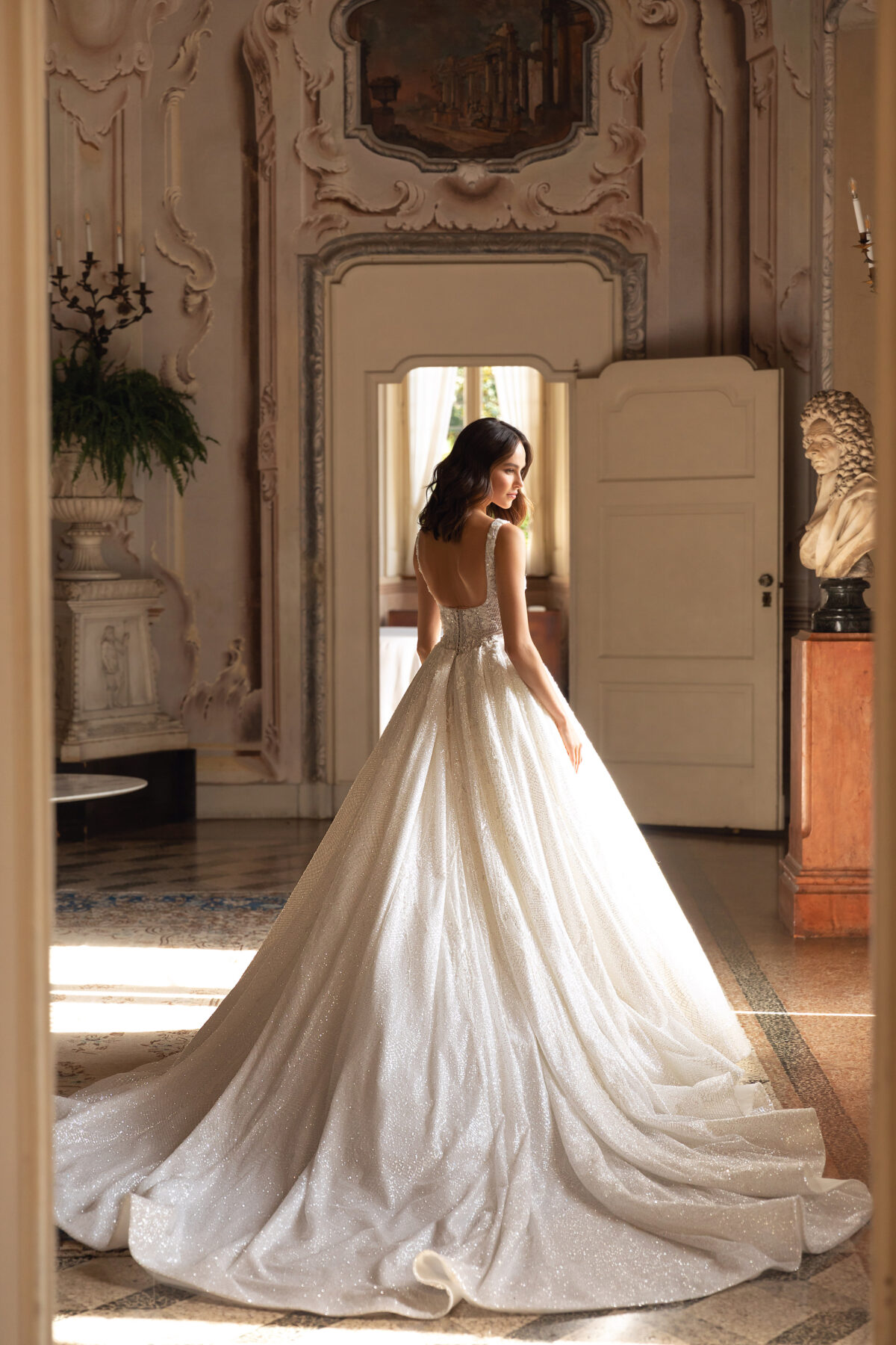Open back elegant ball gown wedding dress - Rossella