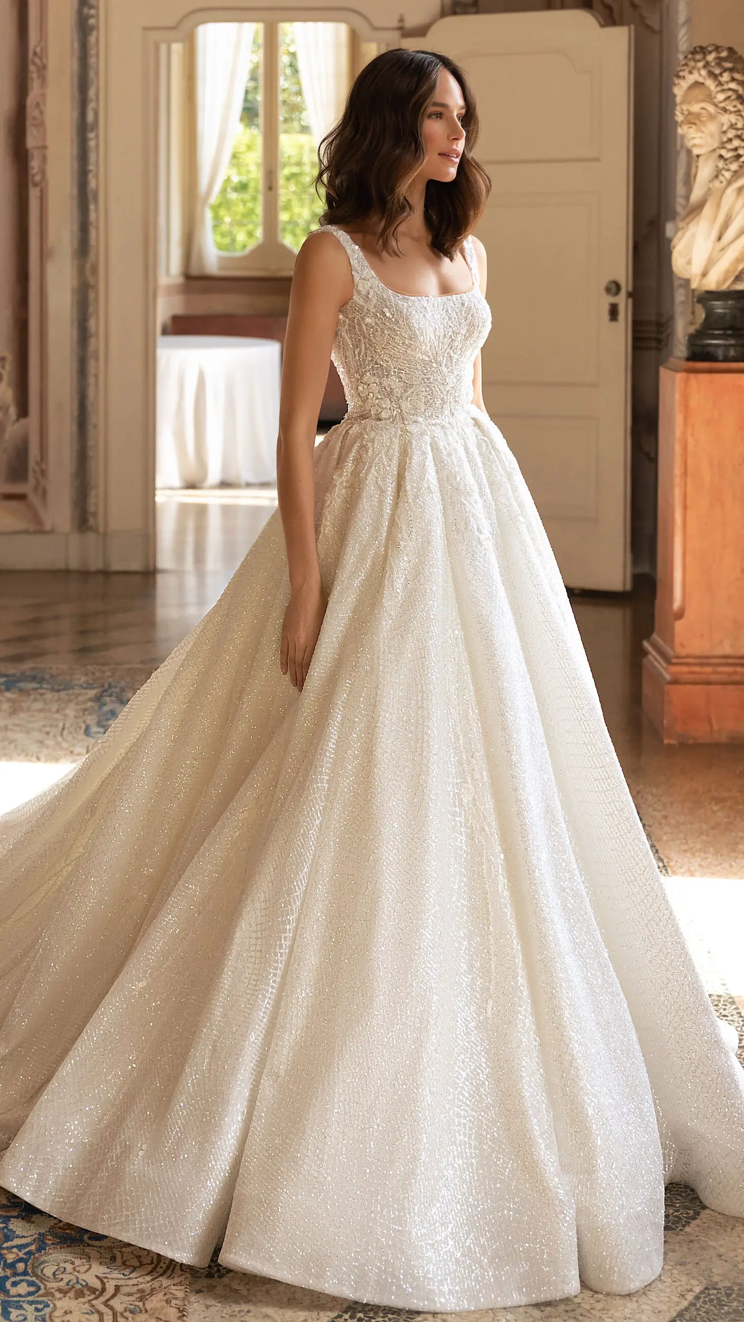Sparkly elegant ball gown wedding dresses - Rossella