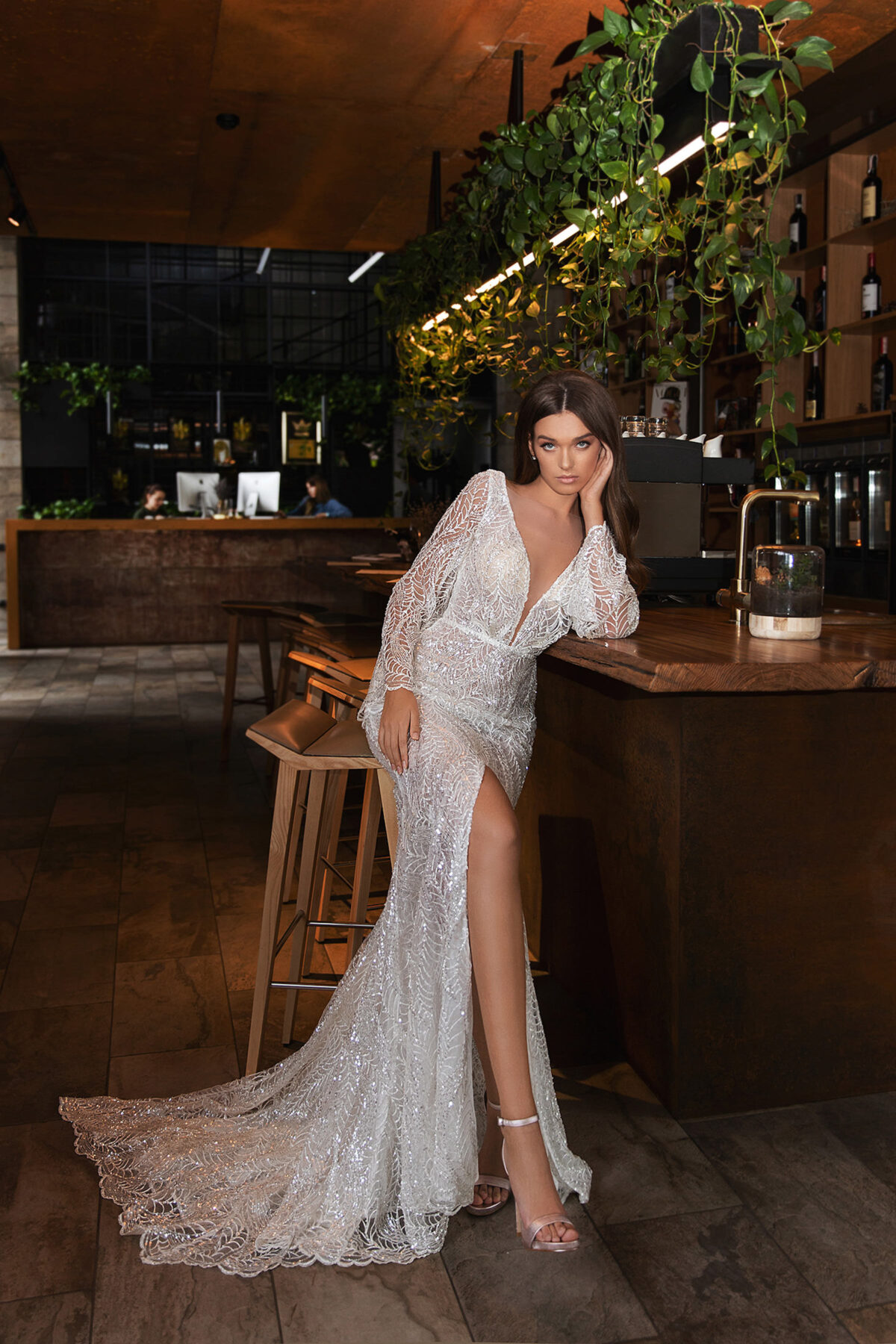 Crystal by Oliver Martino wedding dress
