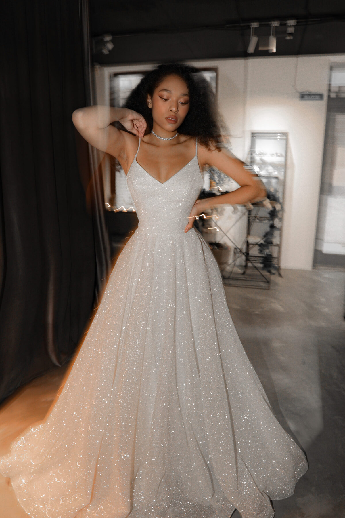 Sparkle A-line Wedding Dress Heist by Olivia Bottega