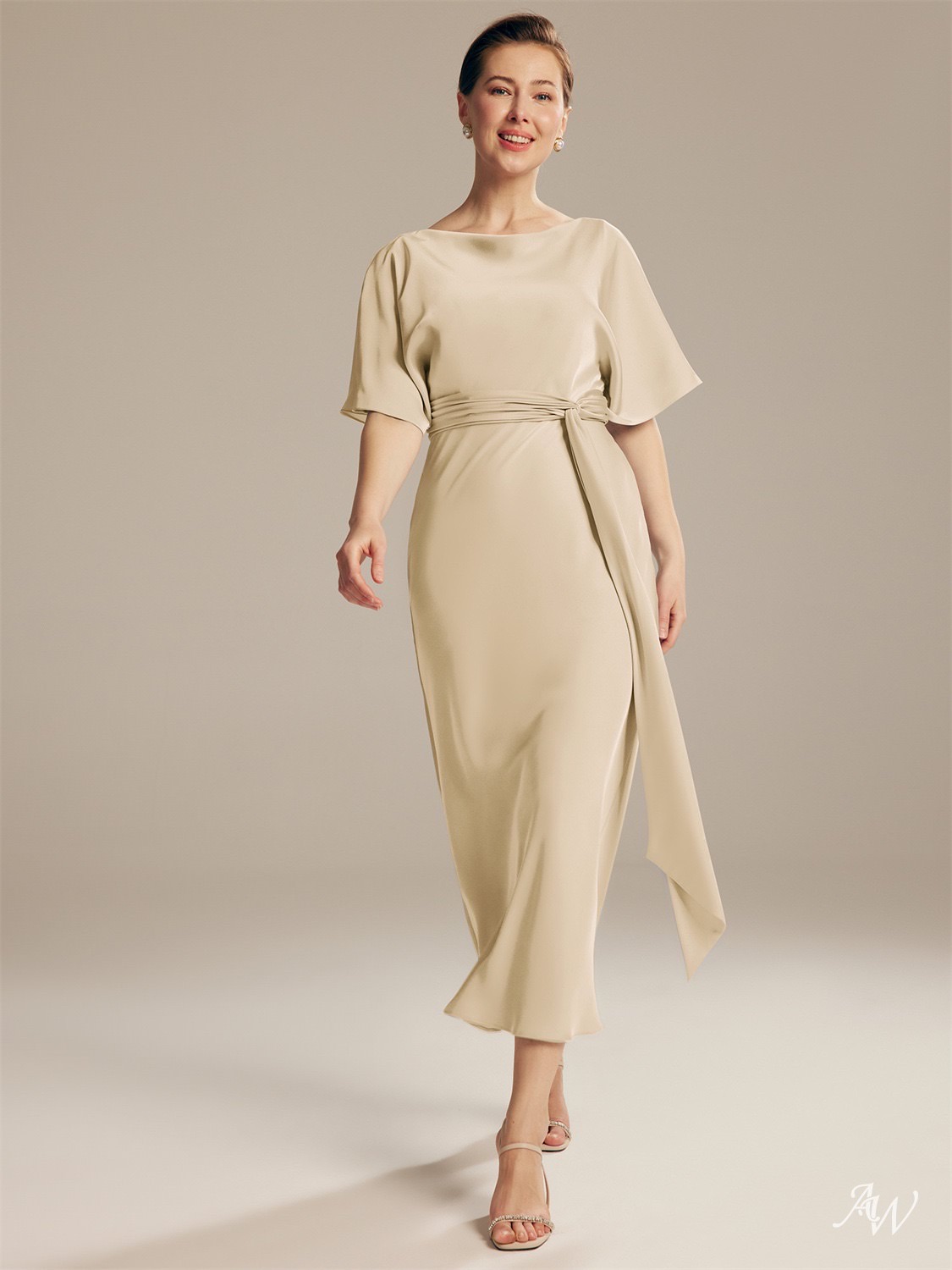 Mother of The Bride Dress with sleeves - Mother of The Bride Dress with sleeves - AW Bridal RomulaAW Bridal Romula