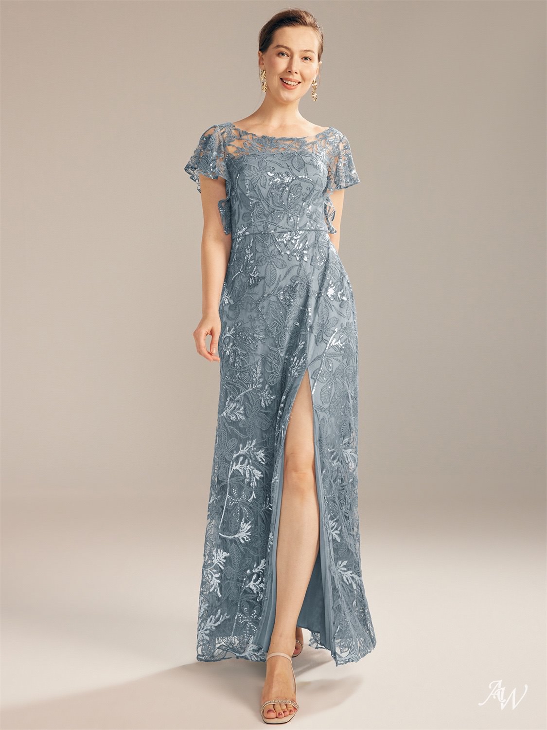 Sparkly Mother of The Bride Dress - AW Bridal - Aria
