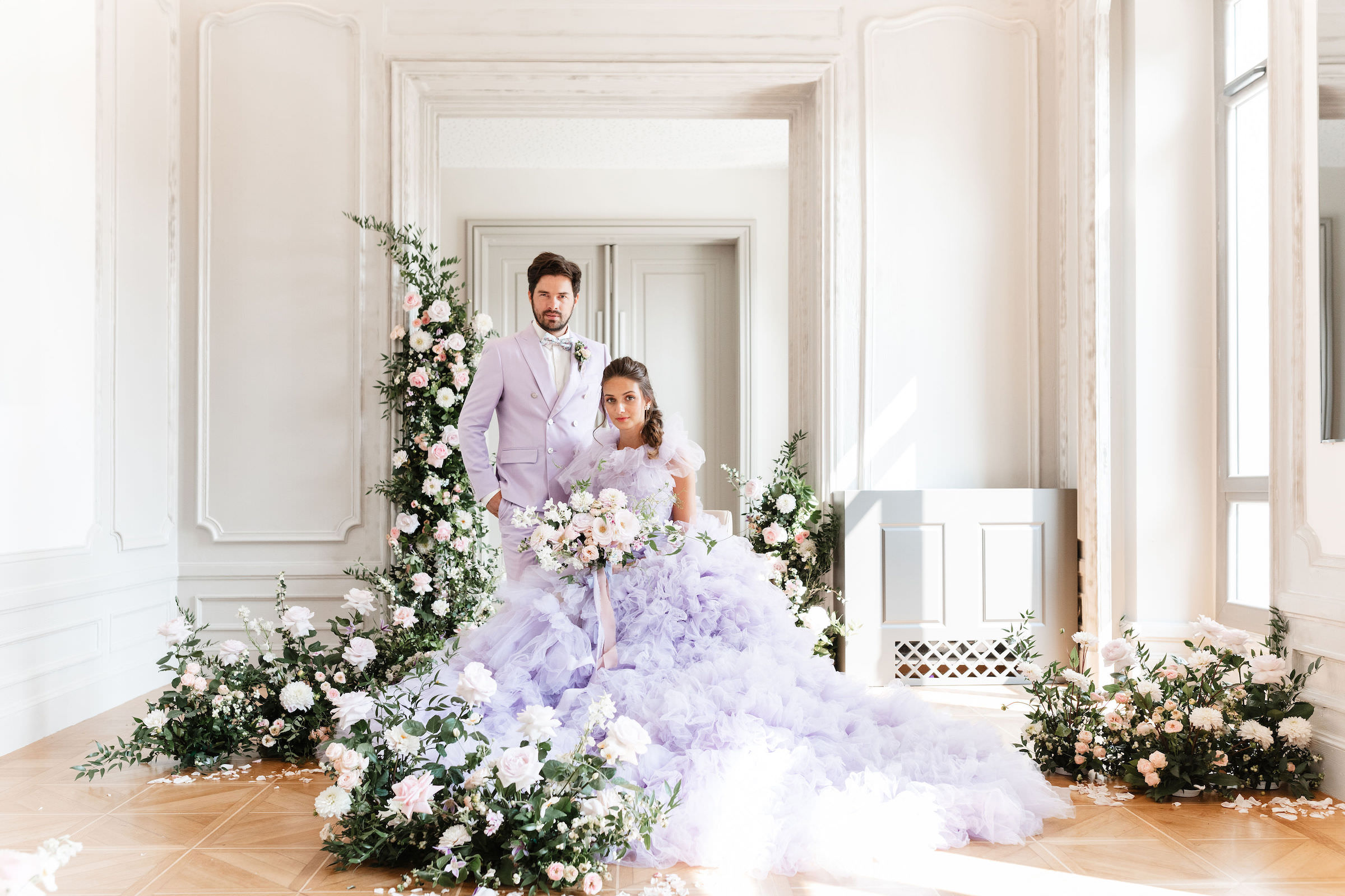 French Garden Wedding inspiration for spring - yanglyphotographie